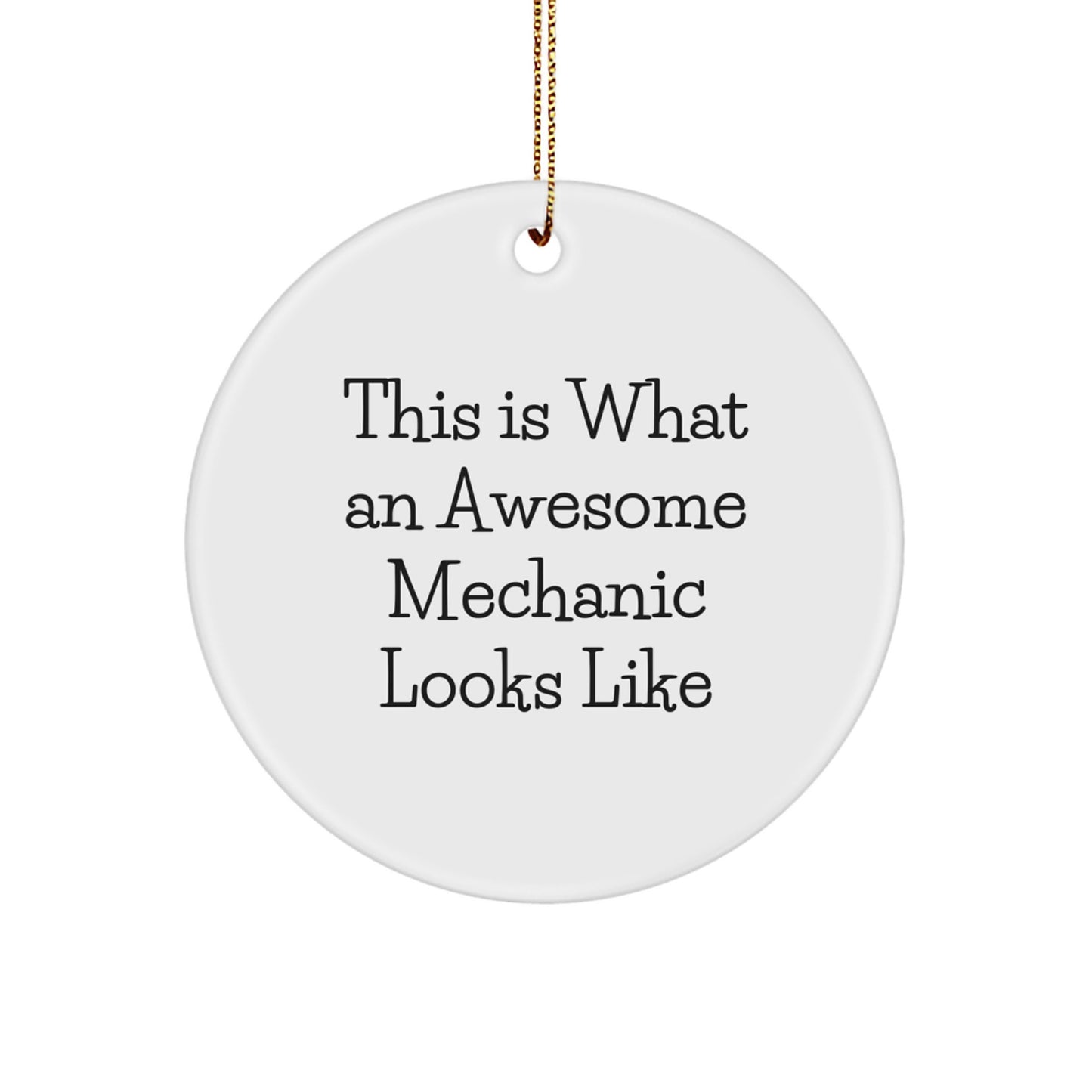 Mechanic Keepsake Christmas Ornament for Him Gift - Image 1