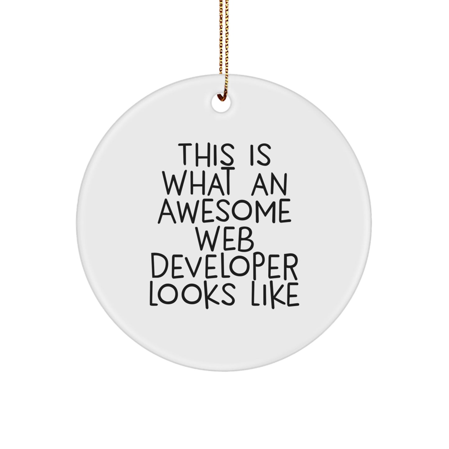 Web Developer Christmas Ornament Celebrating Idea for Coworkers Gift Joy - Image 1