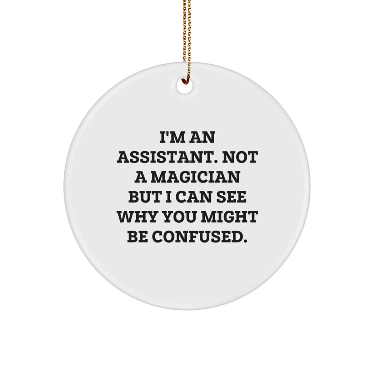 Assistant Keepsake Christmas Ornament for Him Holiday Surprise Gift - Image 1