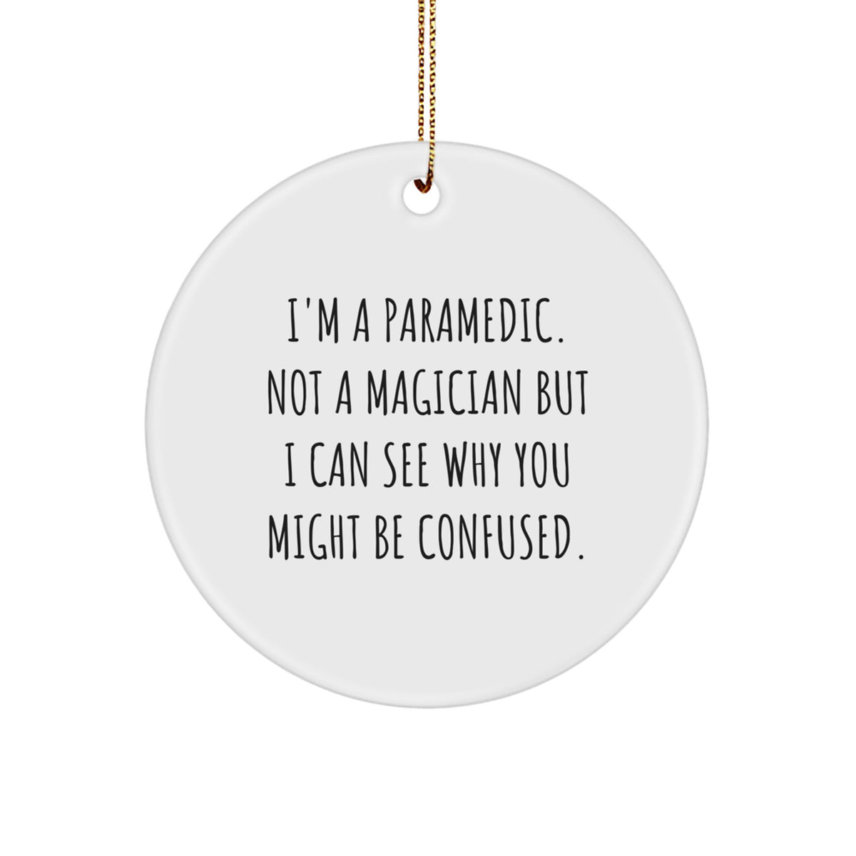 Paramedic Keepsake Christmas Ornament for Him Gift - Image 1