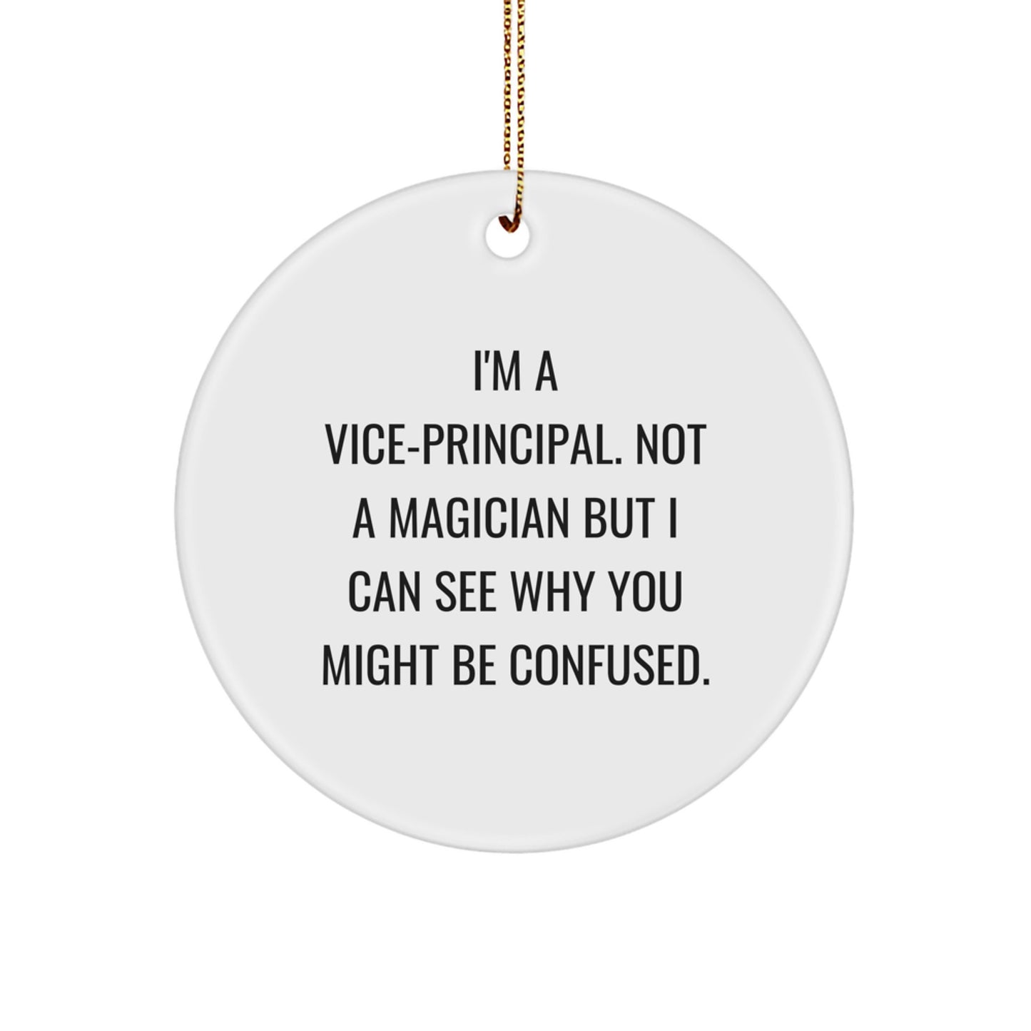 Humorous Vice-Principal Christmas Ornament For Friends Gift Novelty - Image 1