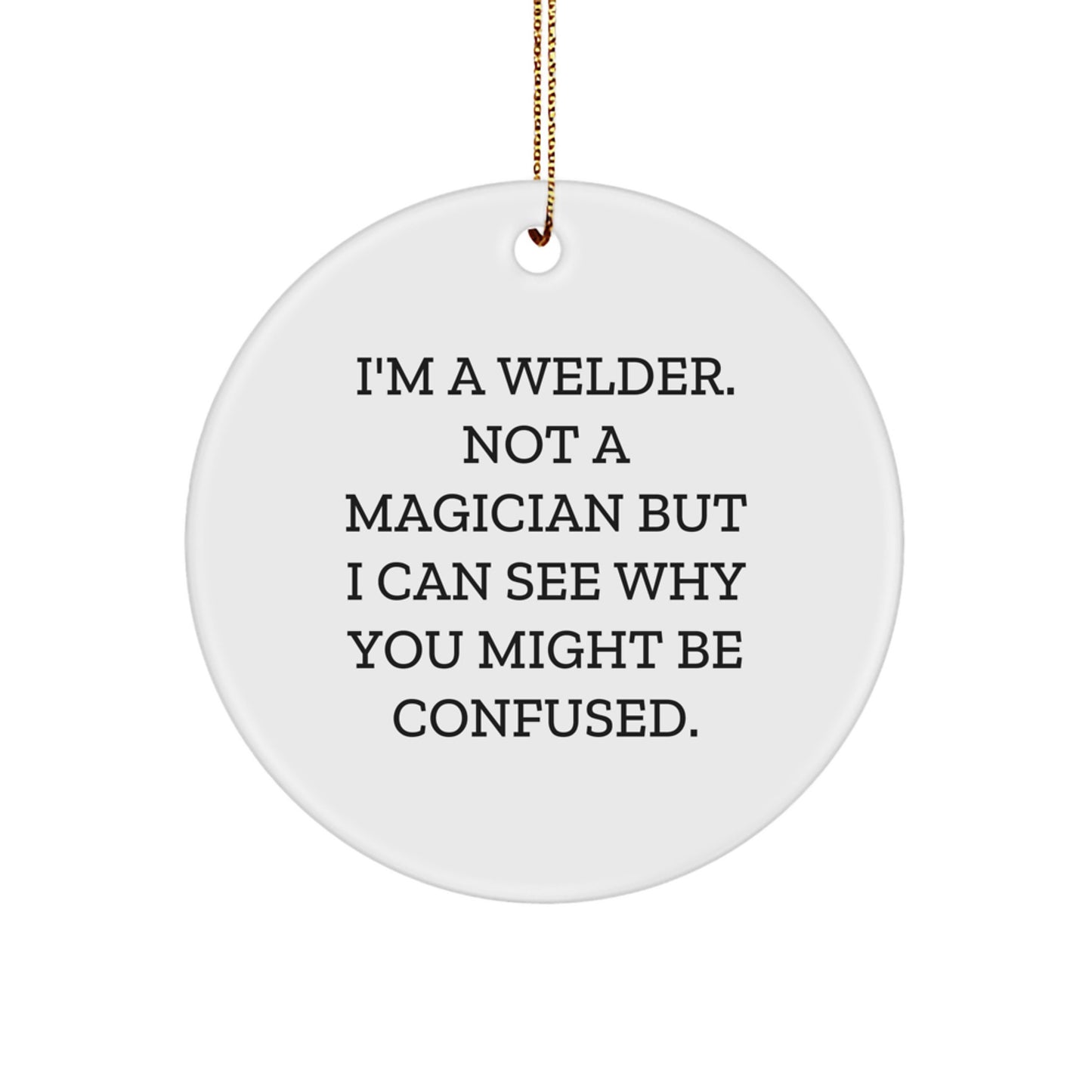 Welder Keepsake Christmas Ornament for Him Gift Celebrate the Spark - Image 1