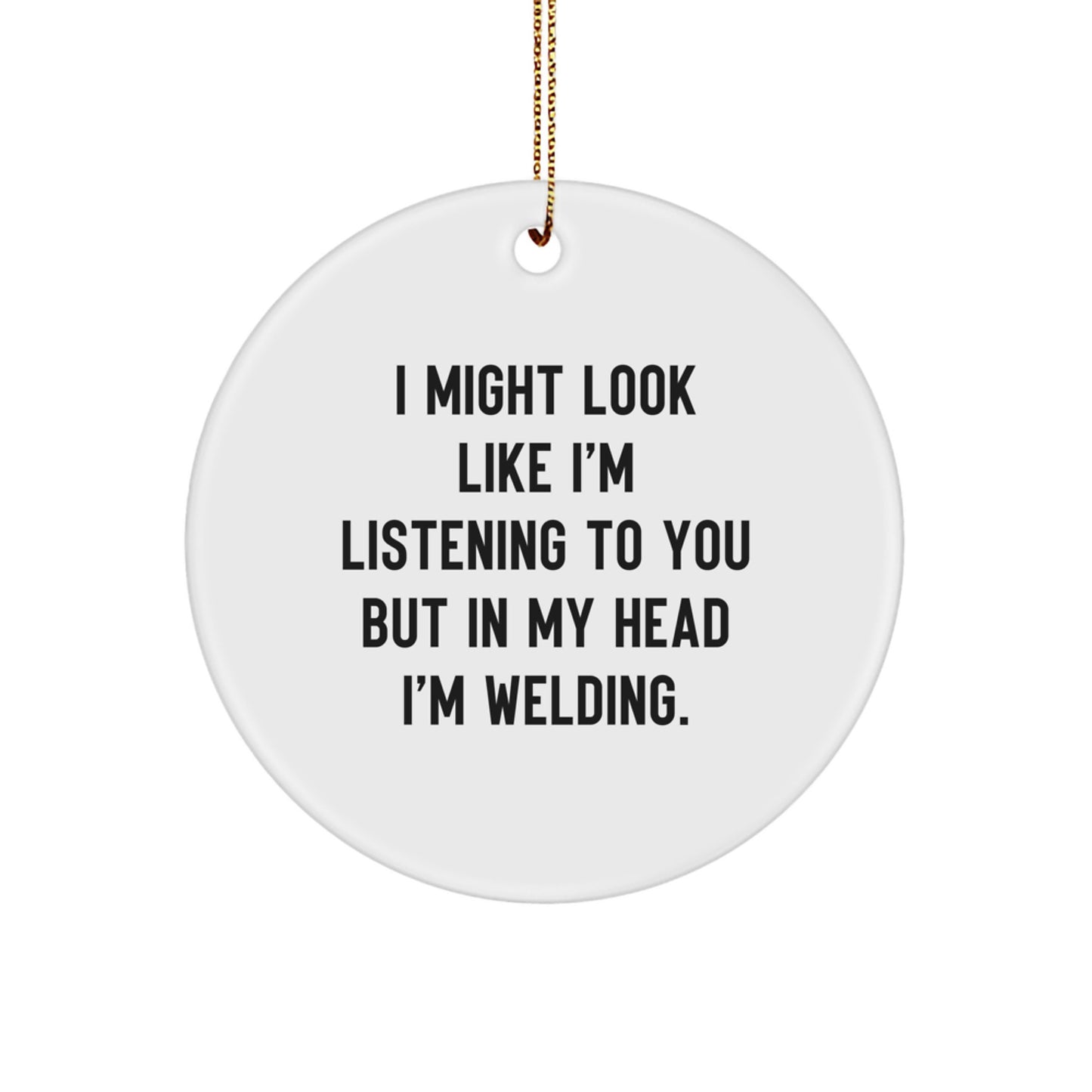 Welding Circle Ornament Idea Gift for Coworkers Christmas - Image 1