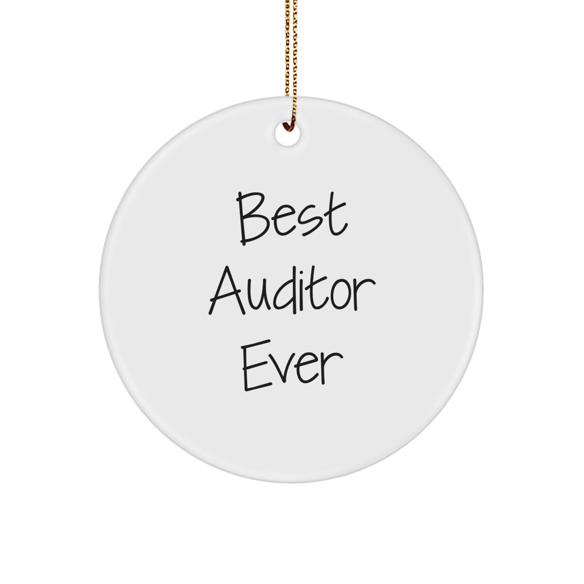 Auditor Circle Christmas Ornament for Happy Kids - Best Auditor Ever Gift - Image 1