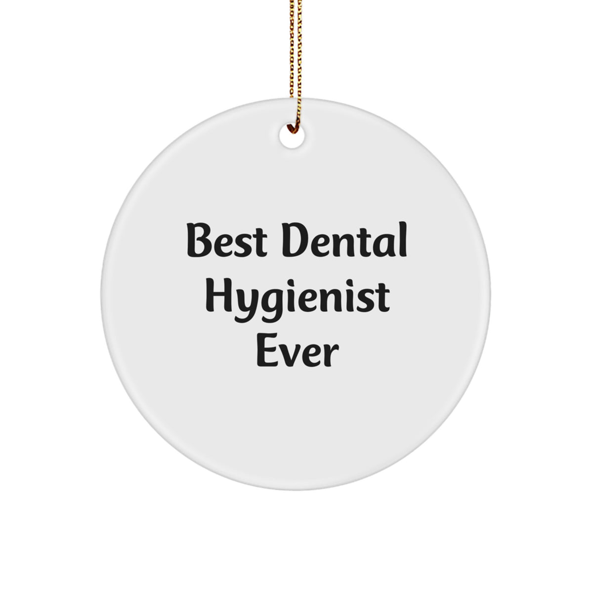 Dental Hygienist Circle Ornament for Him Best Dental Hygienist Ever Gift - Image 1