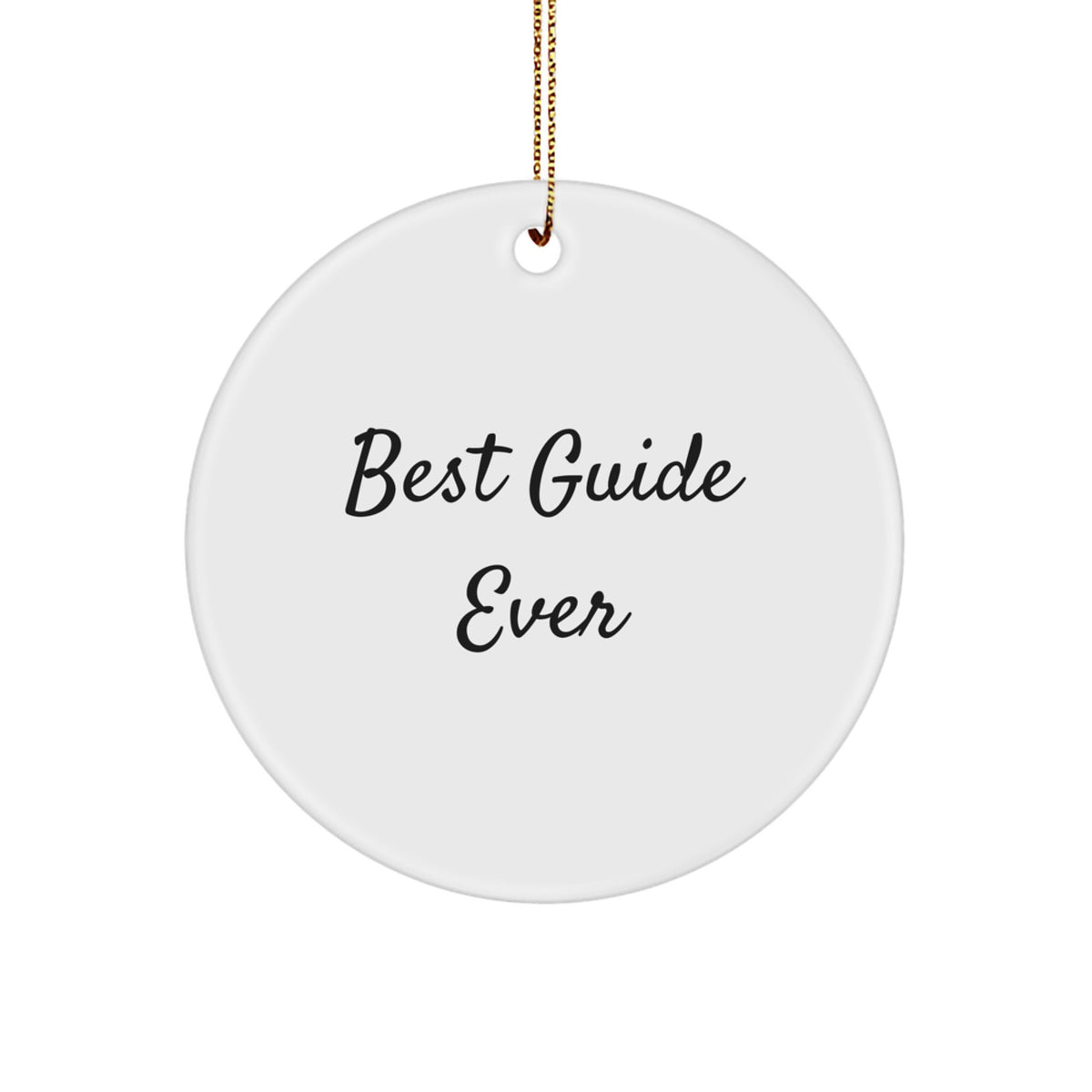 Funny Best Guide Ever Christmas Ornament for Friends Gift Novelty - Image 1