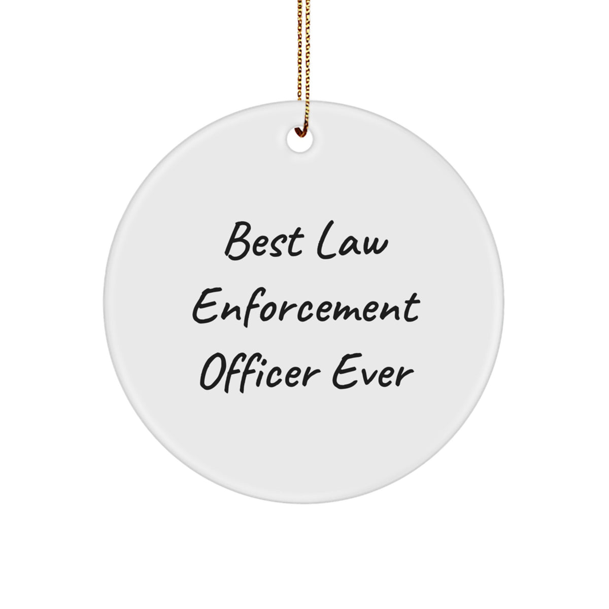 Premium Law Enforcement Officer Keepsake Christmas Ornament for Him Gift - Image 1