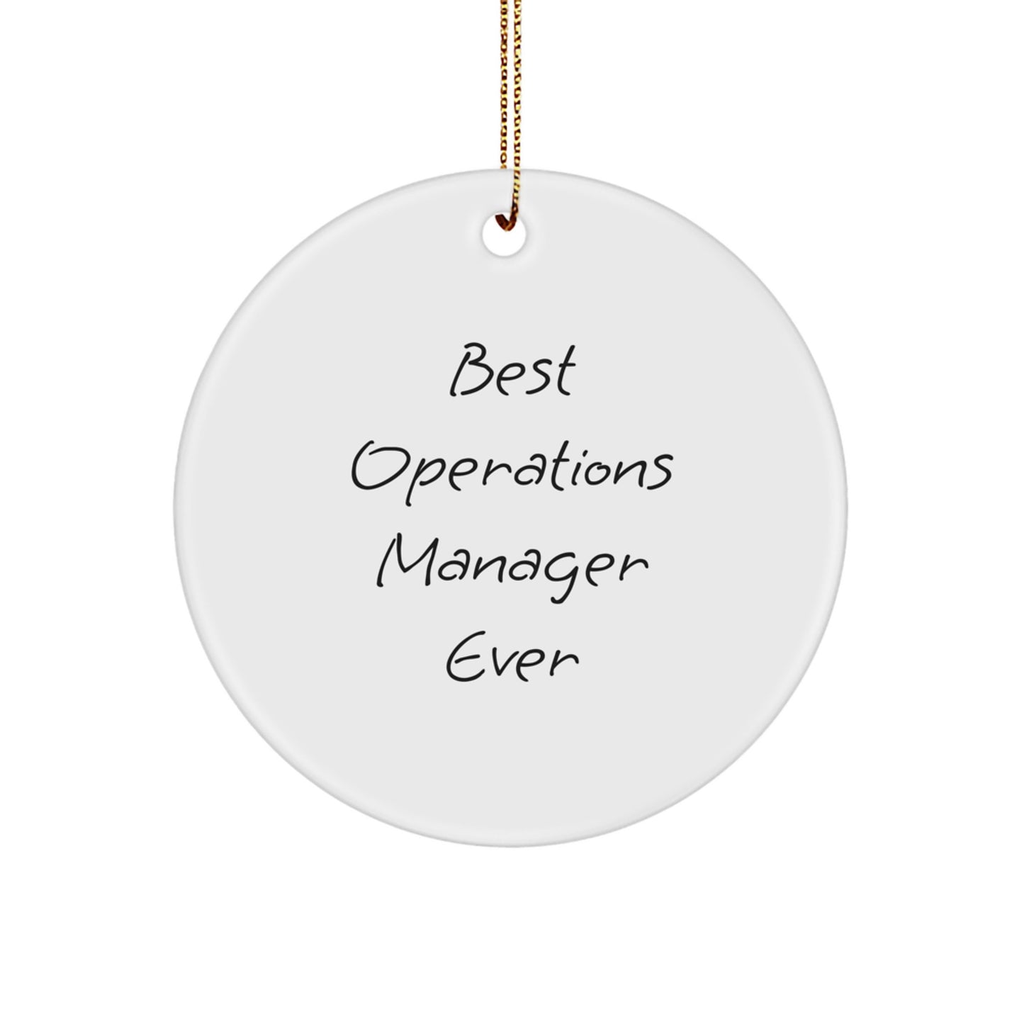 Operations Manager Treasure Christmas Ornament for Family Gift - Image 1