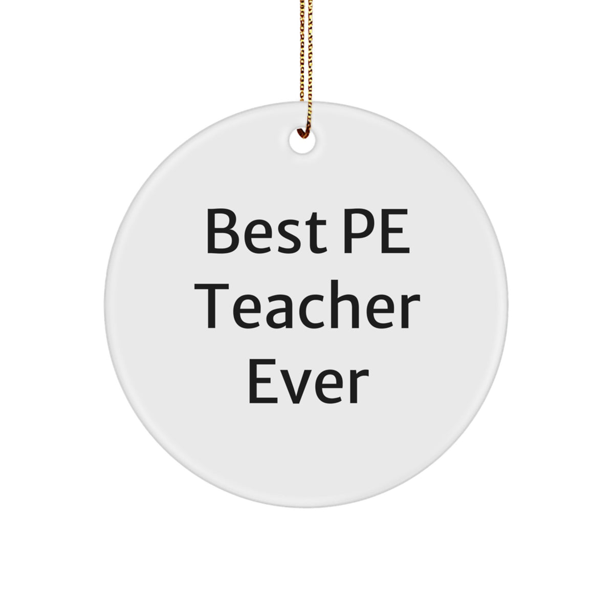 PE Teacher Keepsake Christmas Ornament for Him Gift – Best Pe Teacher - Image 1