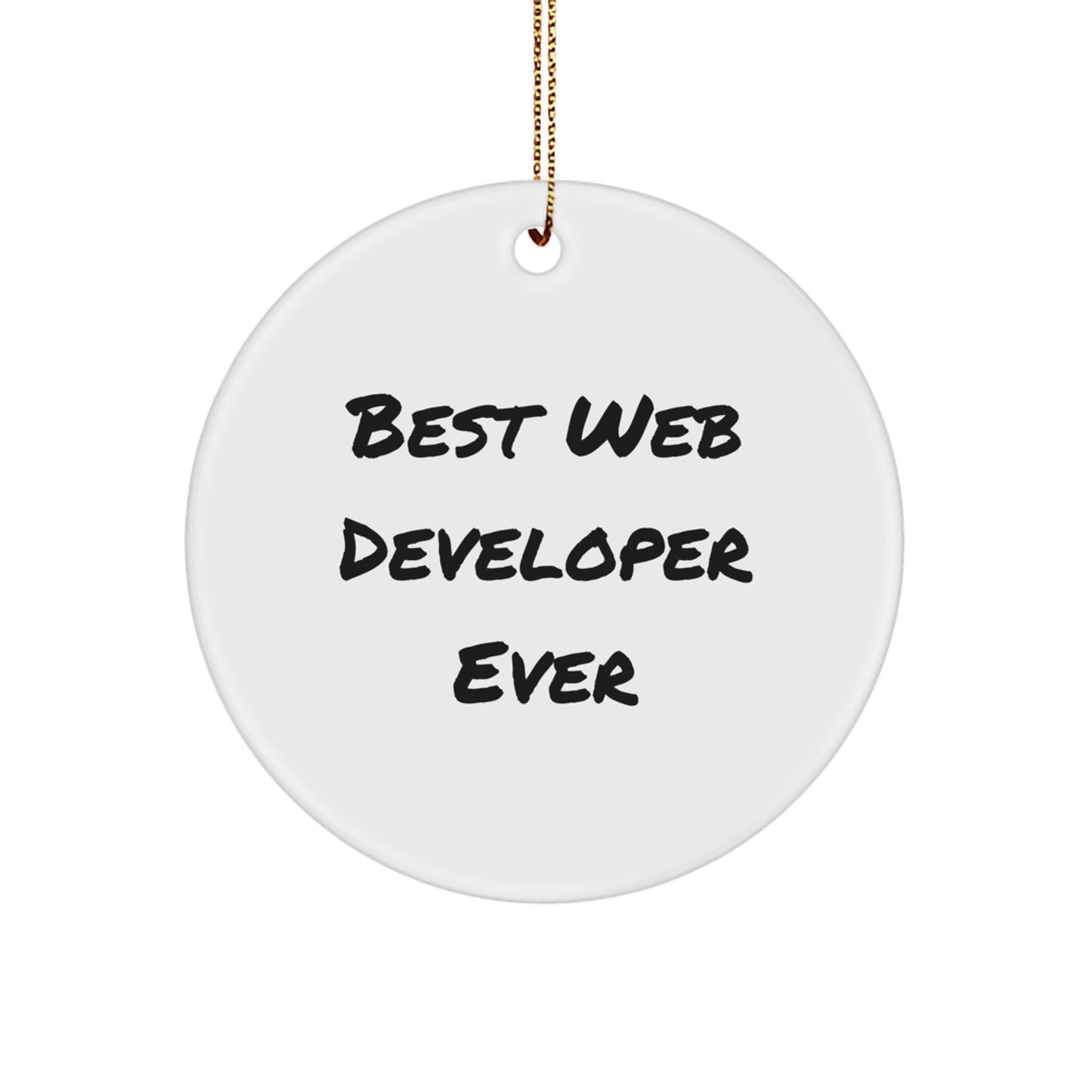 Web Developer Christmas Ornament for Him Best Web Developer Ever Gift - Image 1