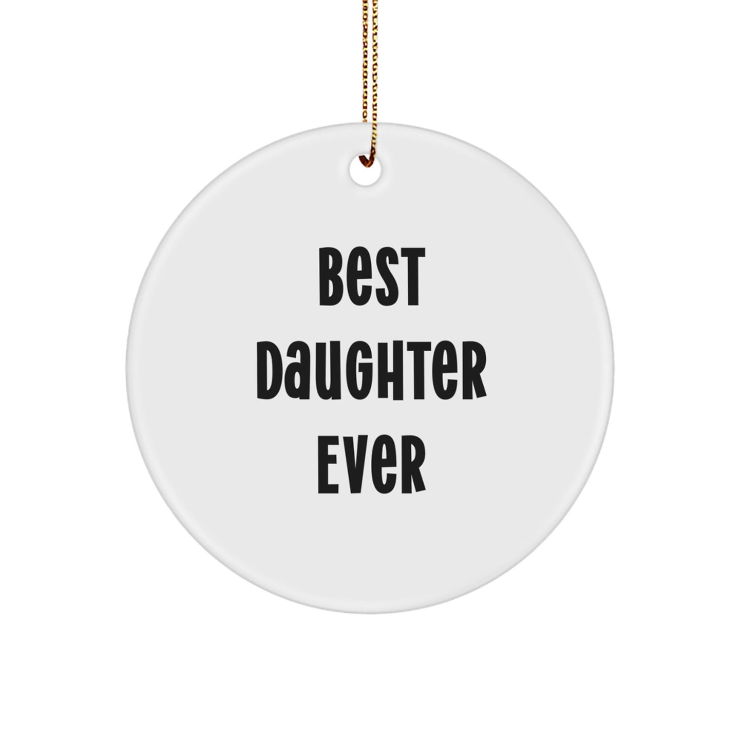 Christmas Gift for Mom Daughter Circle Ornament Present - Image 1