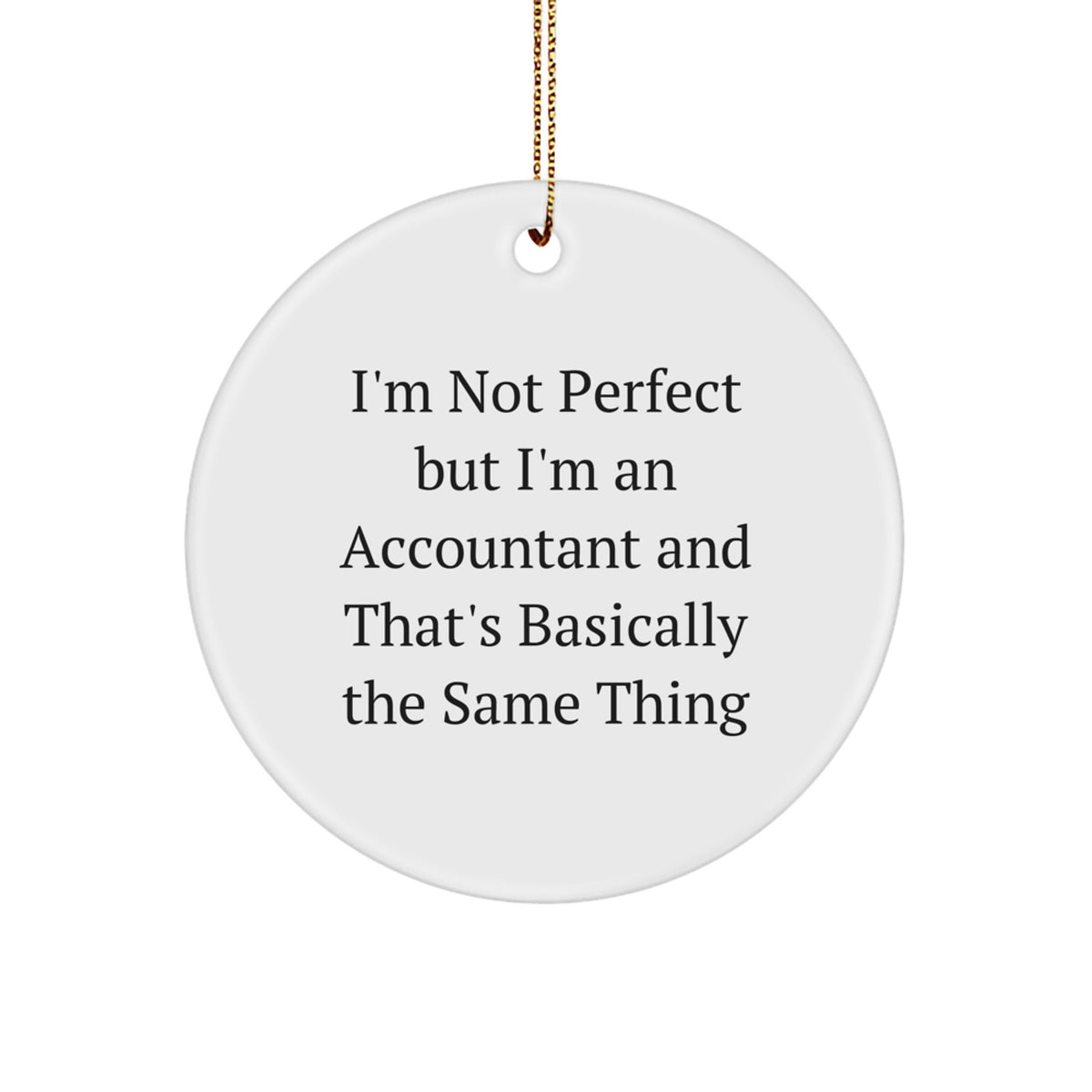 Accountant Keepsake Christmas Ornament for Him Gift - Image 1