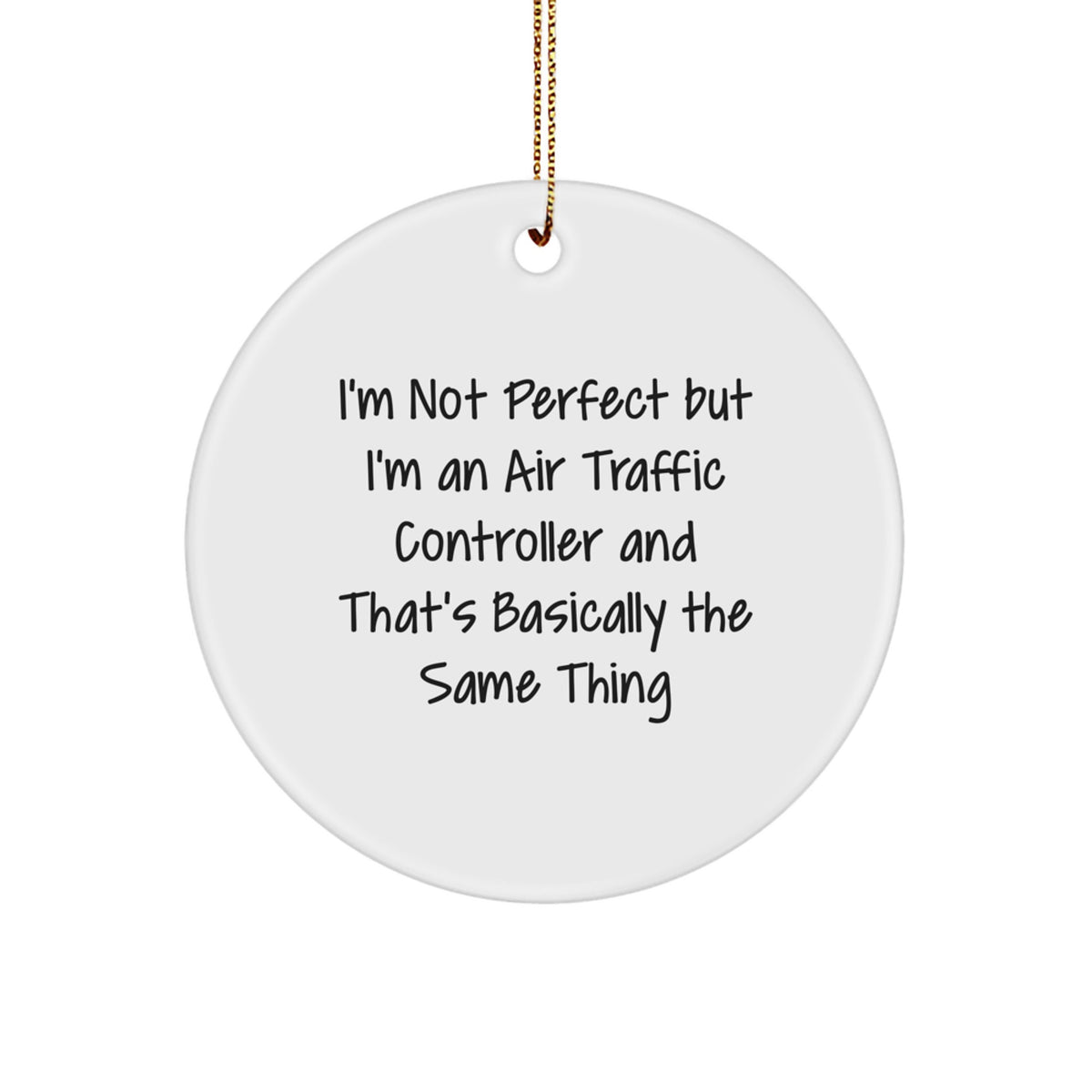 For Him Air Traffic Controller Funny Keepsake Christmas Ornament Gift - Image 1
