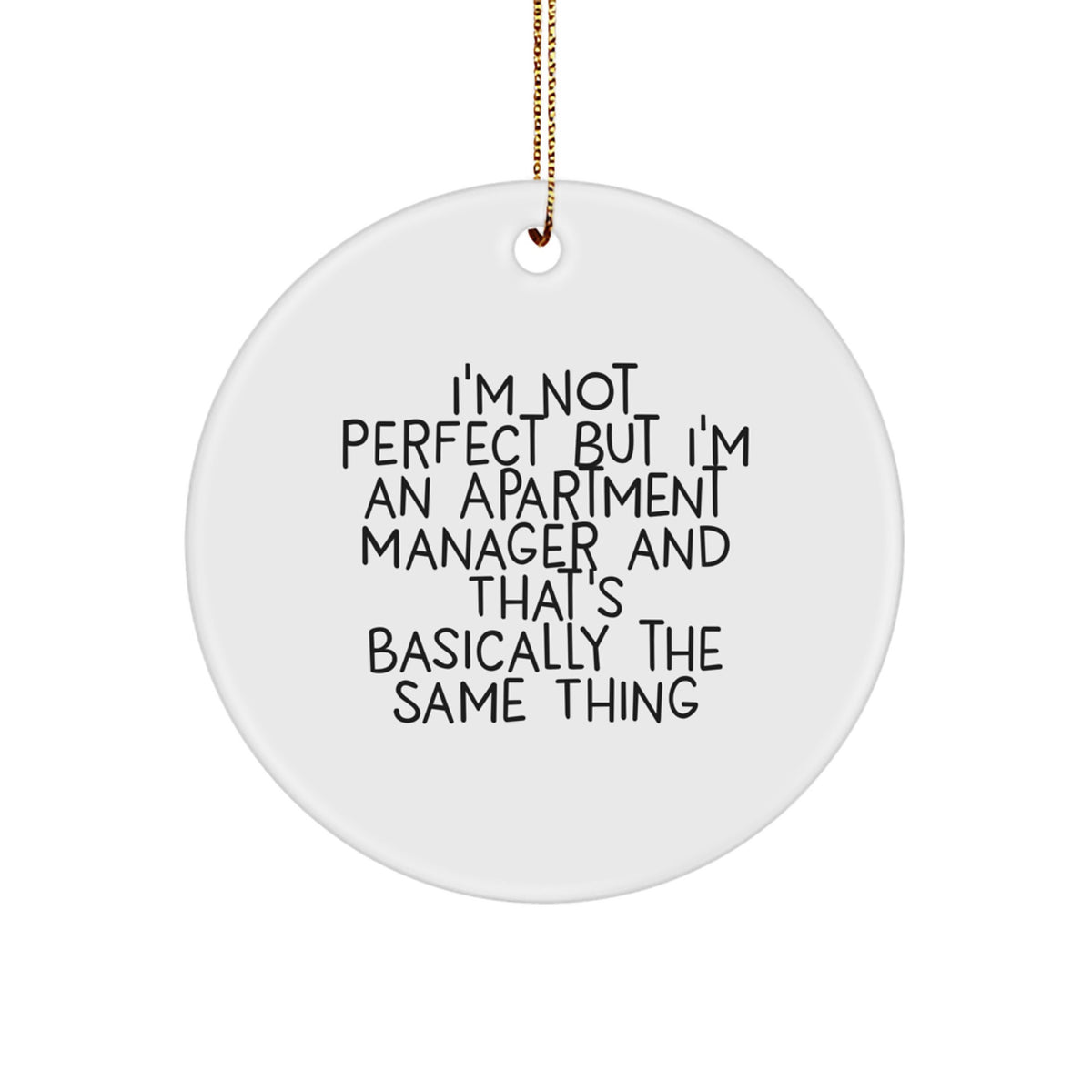 Christmas Gift for Roommates Collectible Apartment Manager Ornament - Image 1
