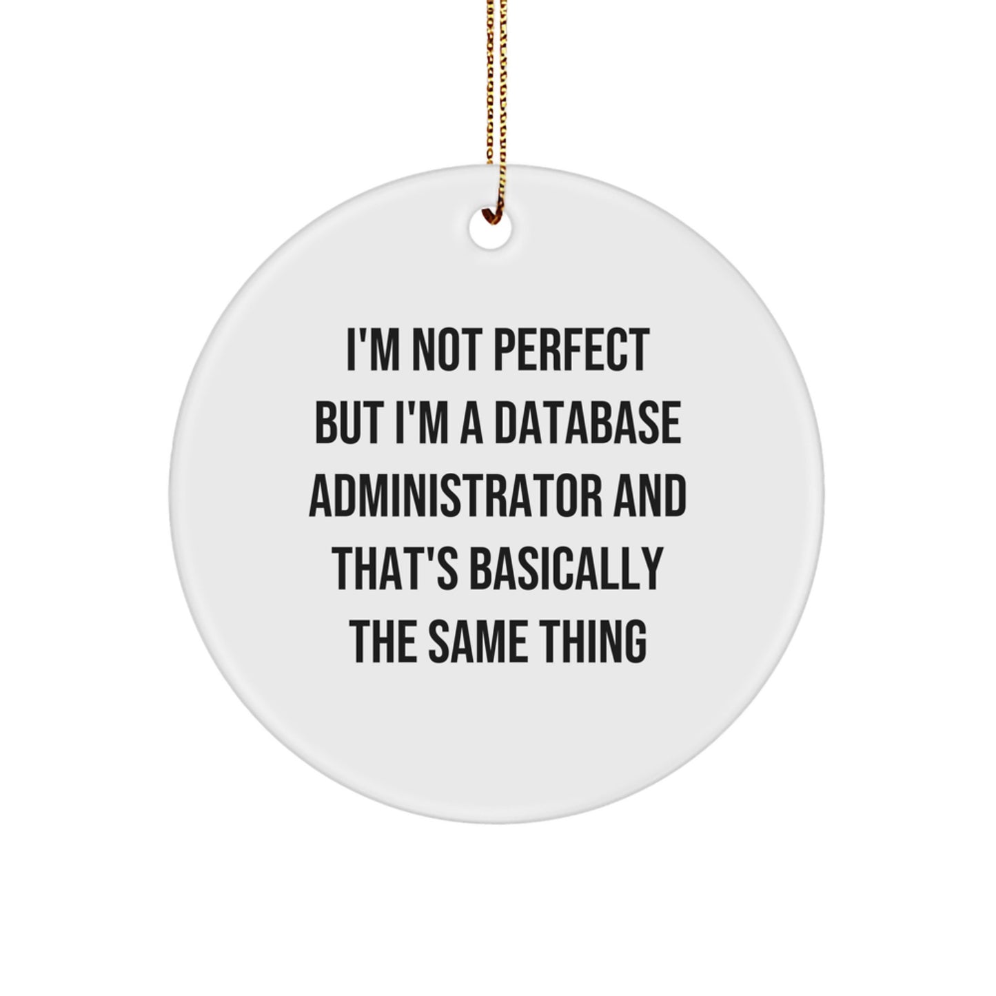 Playful Database Administrator Christmas Ornament for Friends Gift - Image 1