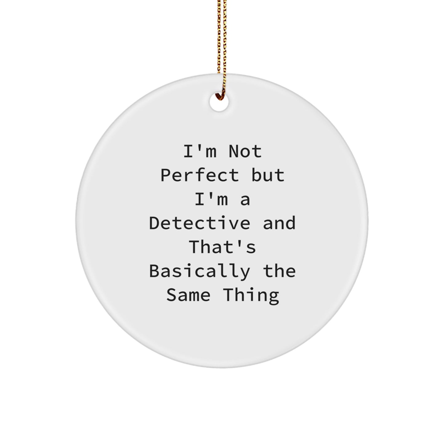 Christmas Gift Detective Circle Ornament for Her Present - Image 1