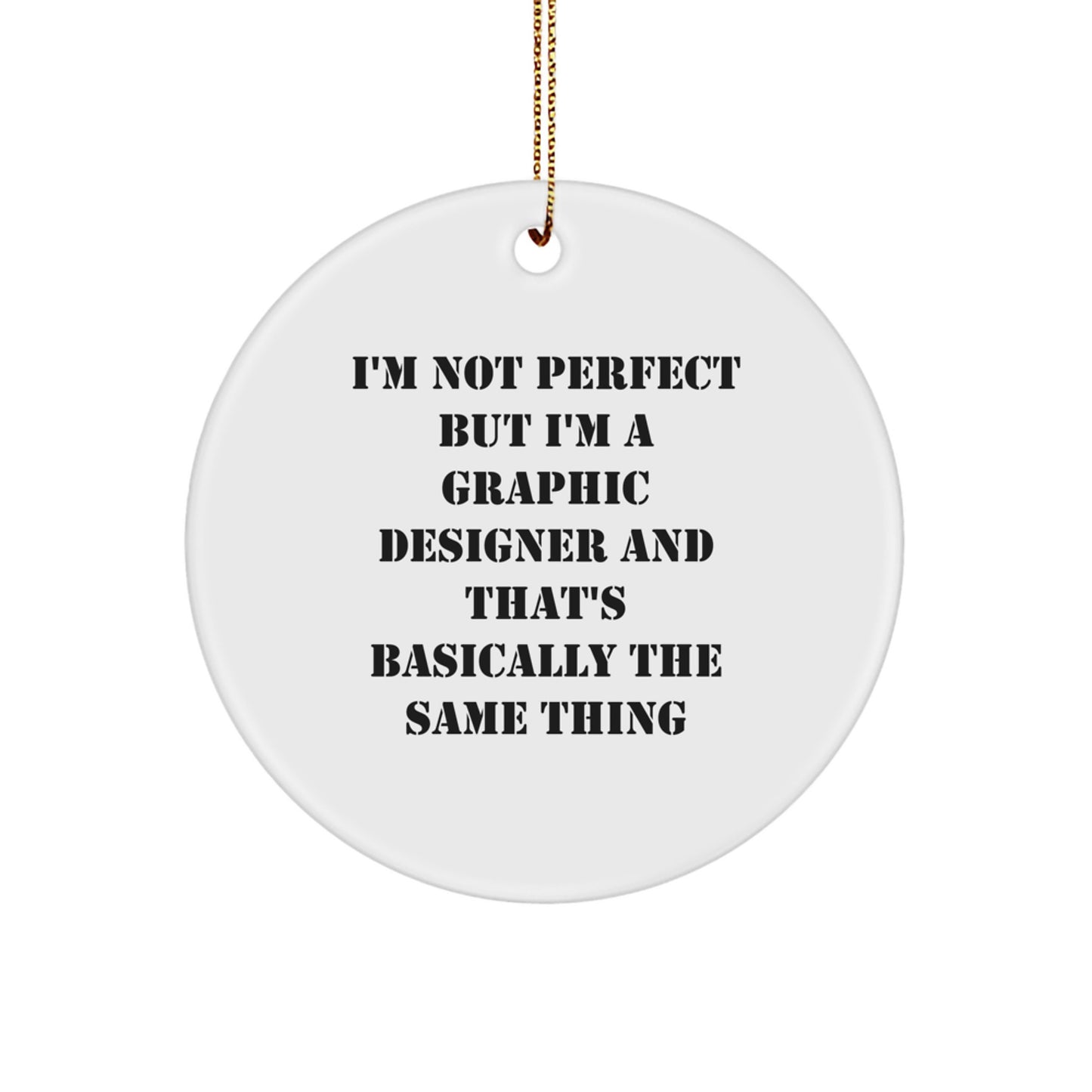 Christmas Gift for Her Graphic Designer Ornament Present - Image 1