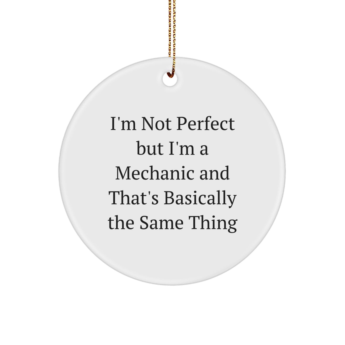 Funny Mechanic Gifts for Men from Friends, Unique Circle Ornaments for Mechanic Lovers at Christmas - Image 1