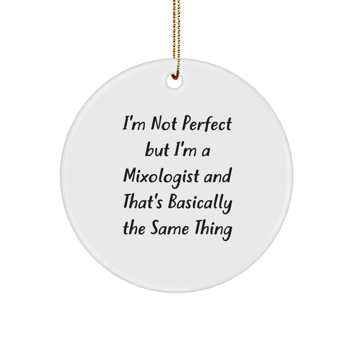Mixologist Keepsake Christmas Ornament for Him Holiday Gift - Image 1