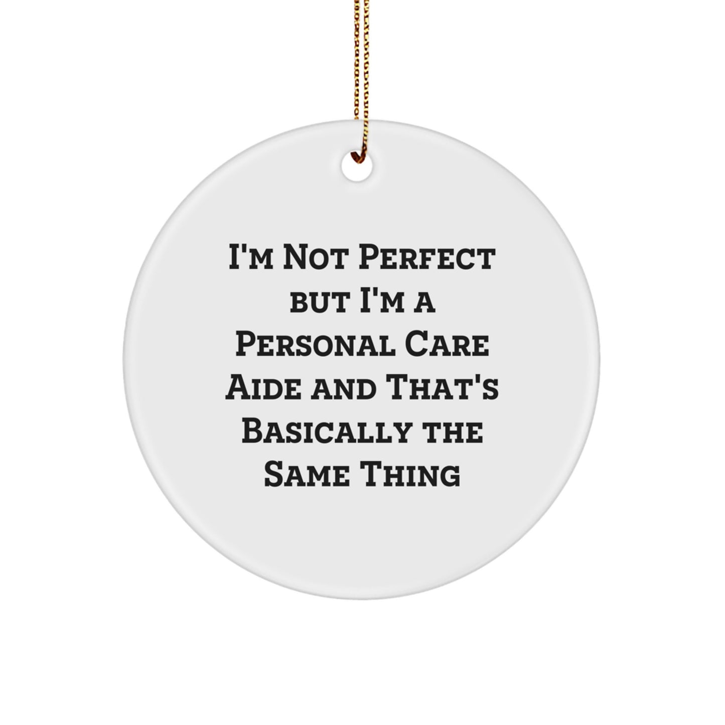 Playful Personal Care Aide Christmas Ornament for Friends Gift - Image 1