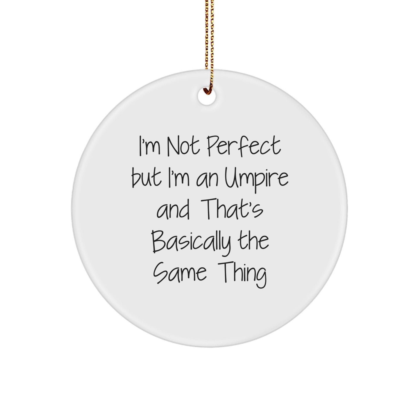 Umpire Circle Ornament for Teens Memento Christmas Gift - Image 1
