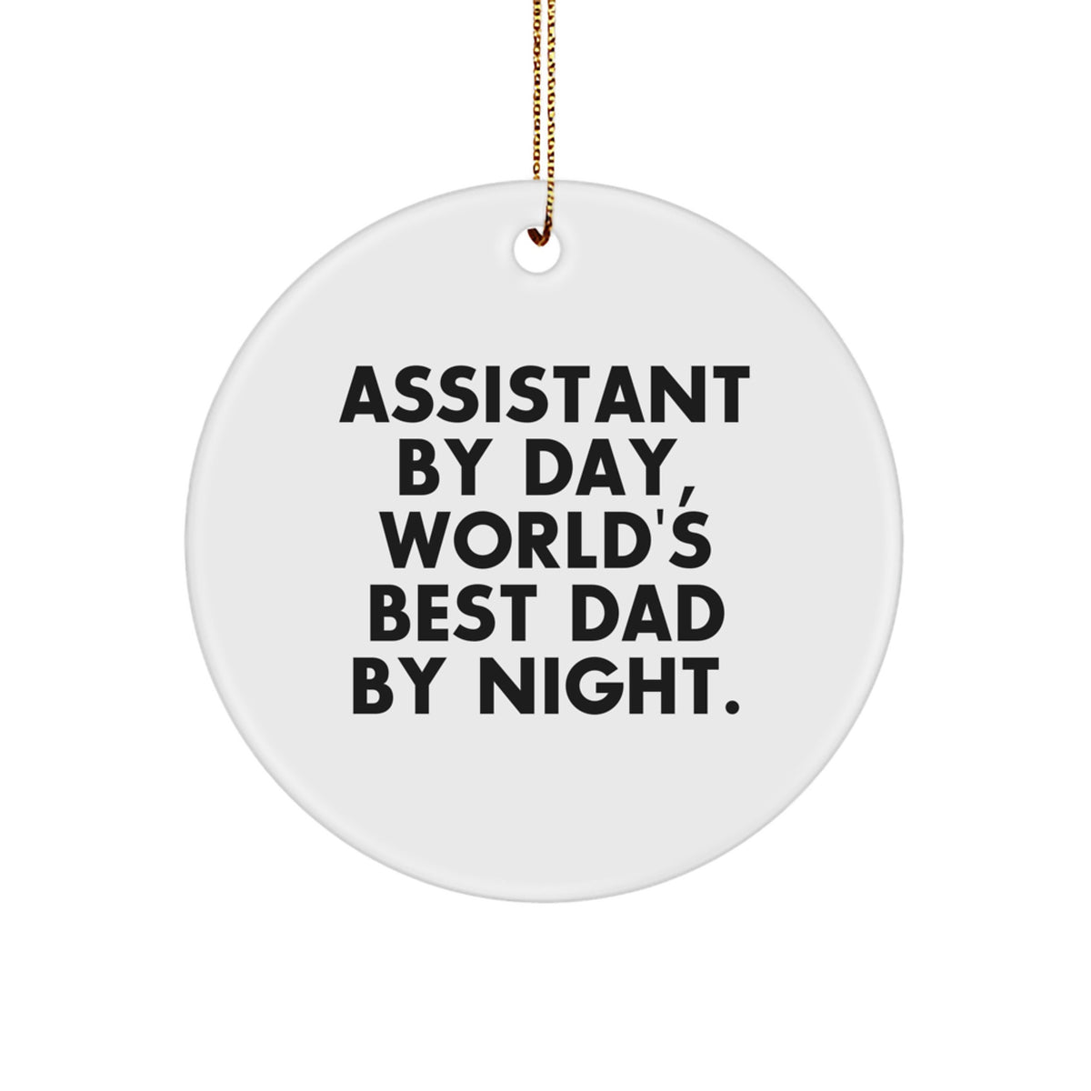 Assistant Circle Ornament Collectible for Neighbors Christmas Gift - Image 1