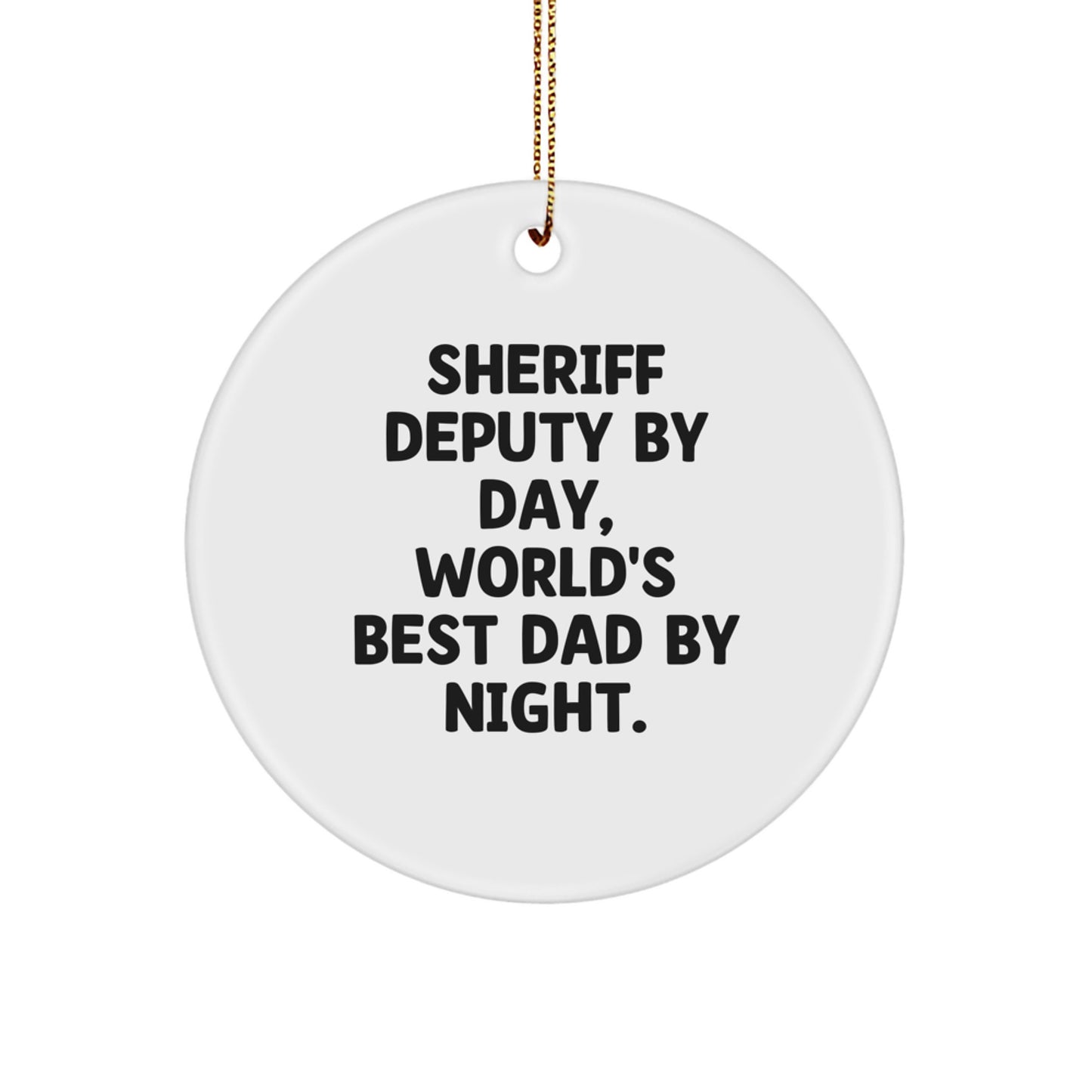 Favorite Sheriff Deputy Christmas Ornament for Kids Keepsake Gift - Image 1