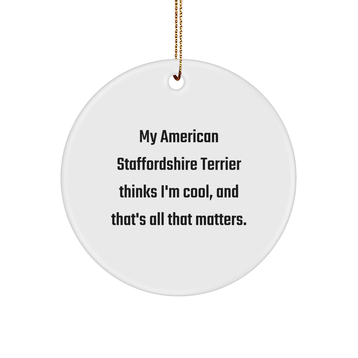 Collectible Ornament – American Staffordshire Terrier for Neighbors Gift - Image 1