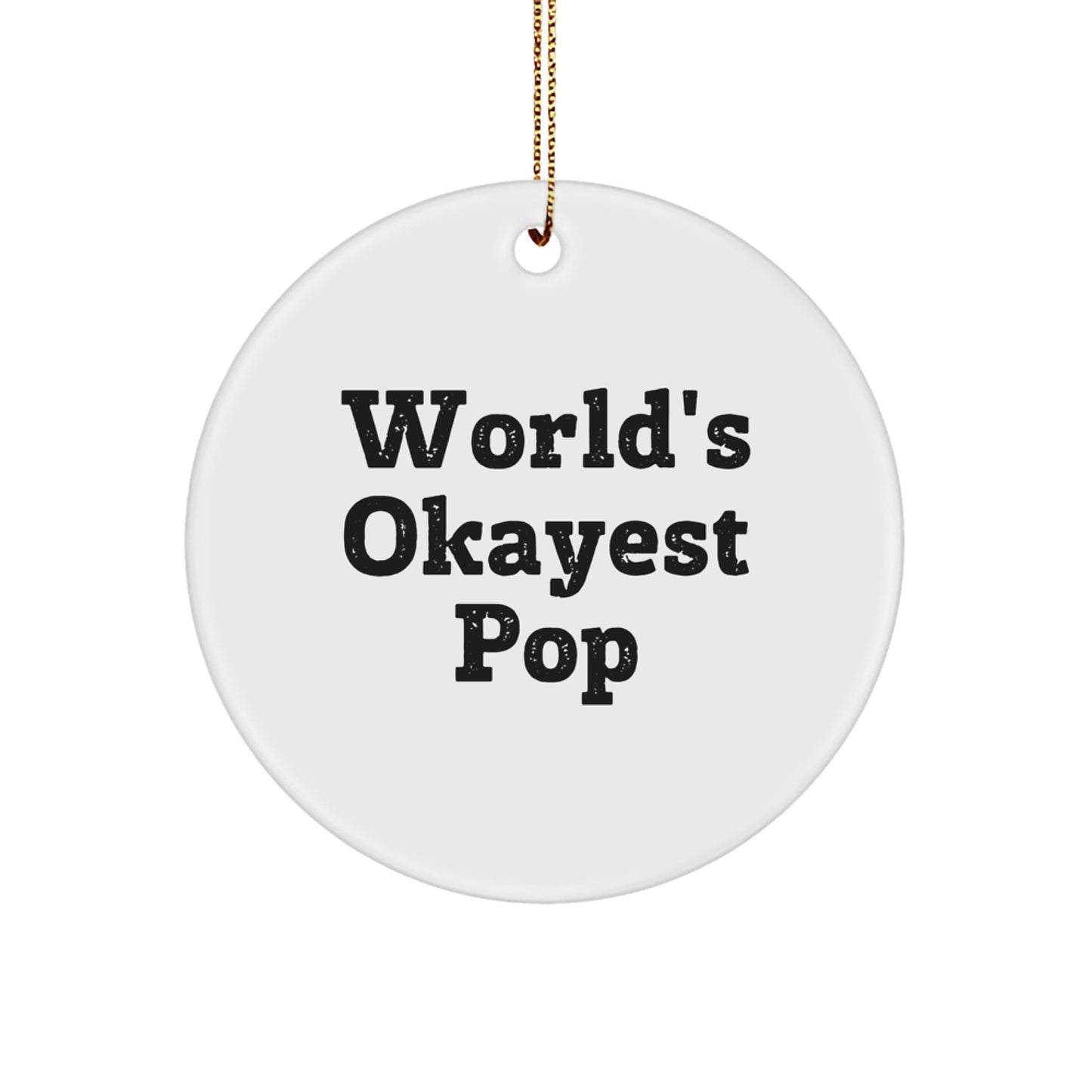 Funny Pop Circle Ornaments for Men Gifts from Friends for Christmas - Image 1