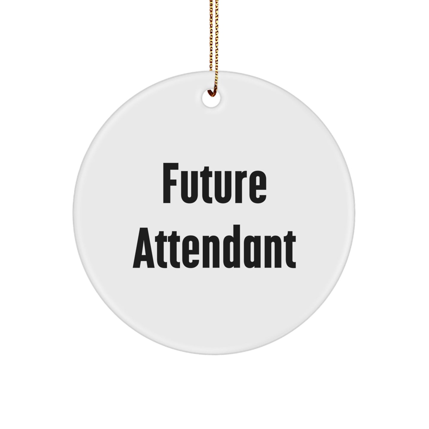 Future Attendant Keepsake Christmas Ornament for Him Gift - Image 1
