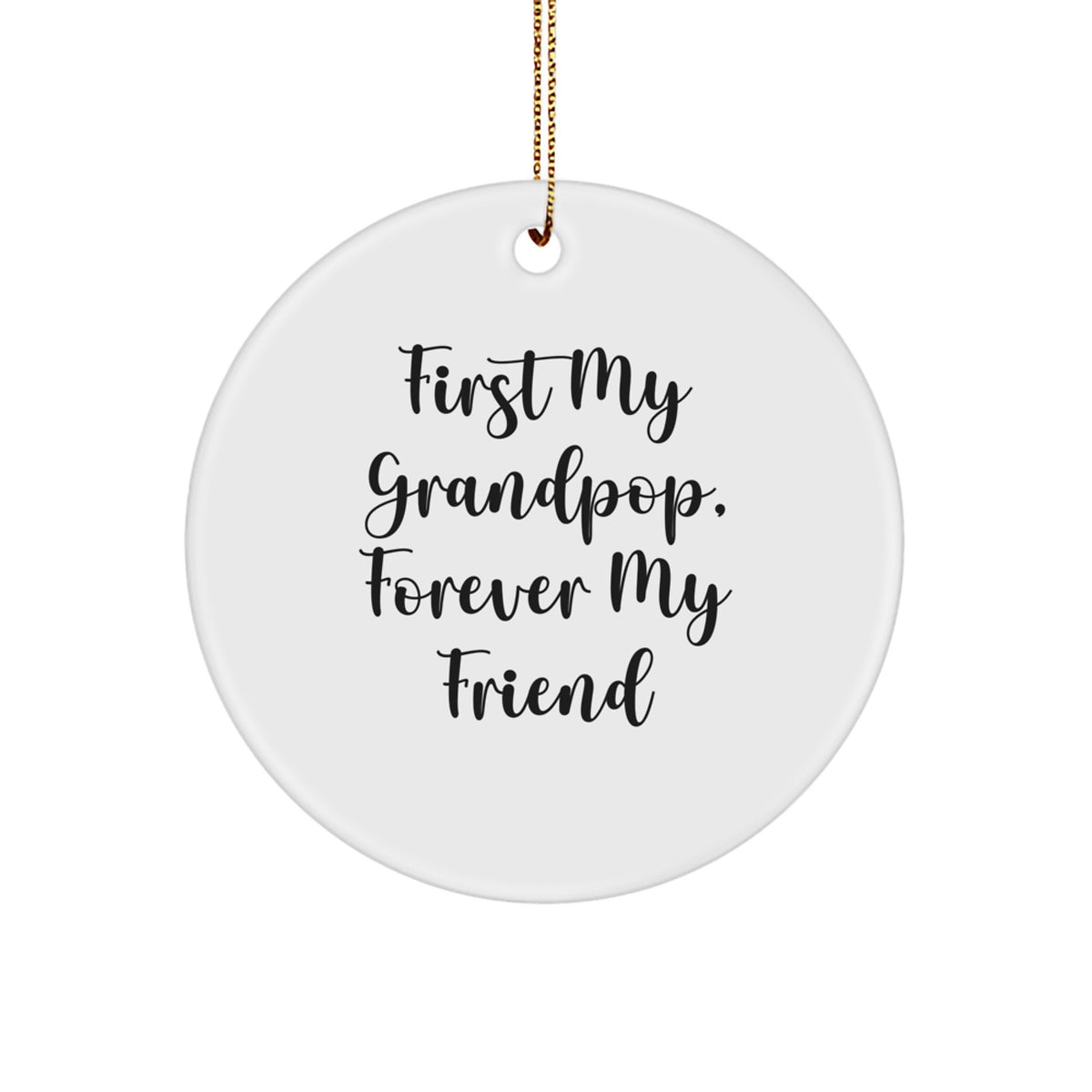 Funny Grandpop Circle Ornaments Gifts from Family for Grandpop - Image 1