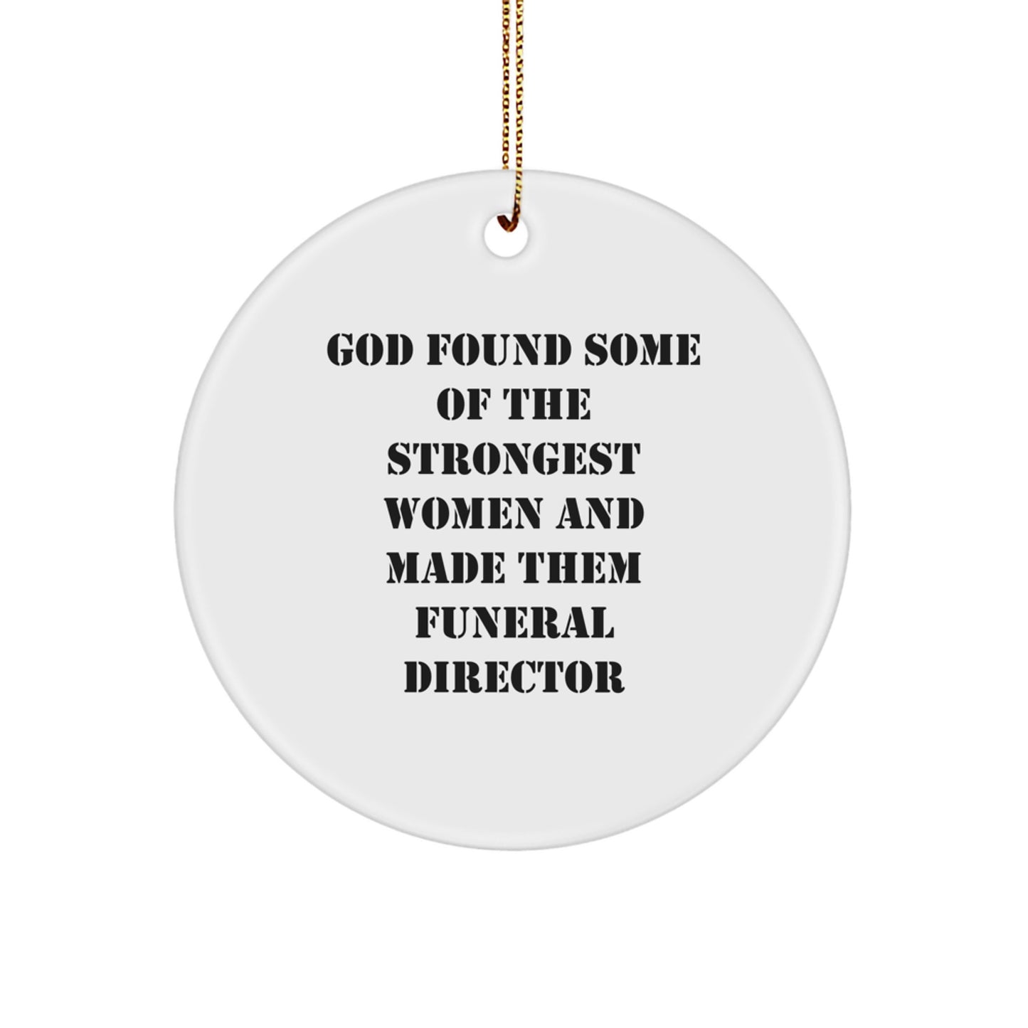 Funny Quote Funeral Director Gifts from Men for Women Funeral Director Christmas Unique Ornaments - Image 1