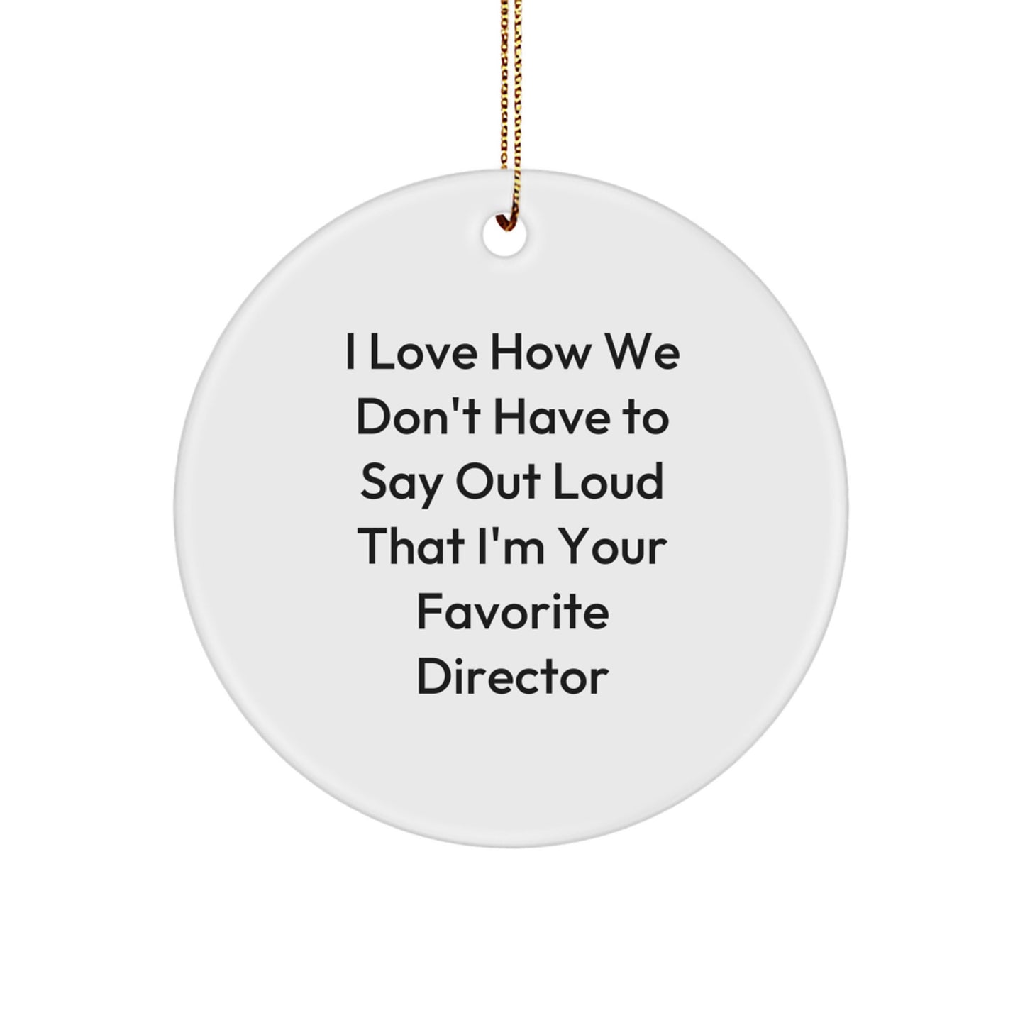 Funny Director Circle Ornament Gifts for Men, Women, Friends, and Family - Director Lover Christmas Unique Gifts from Mom, Dad, Wife, Husband, Sweetheart, Sweetheart - Image 1