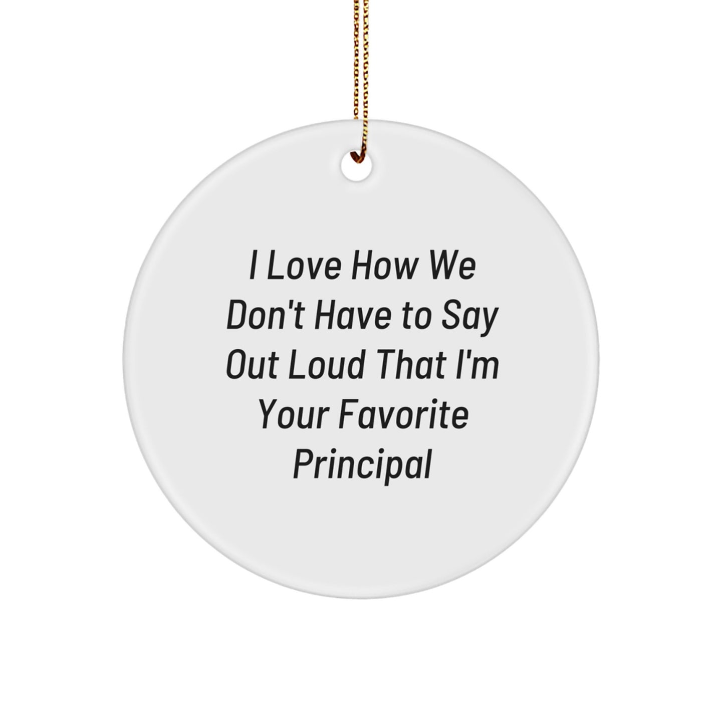 Principal Keepsake Christmas Ornament for Him Gift - Image 1
