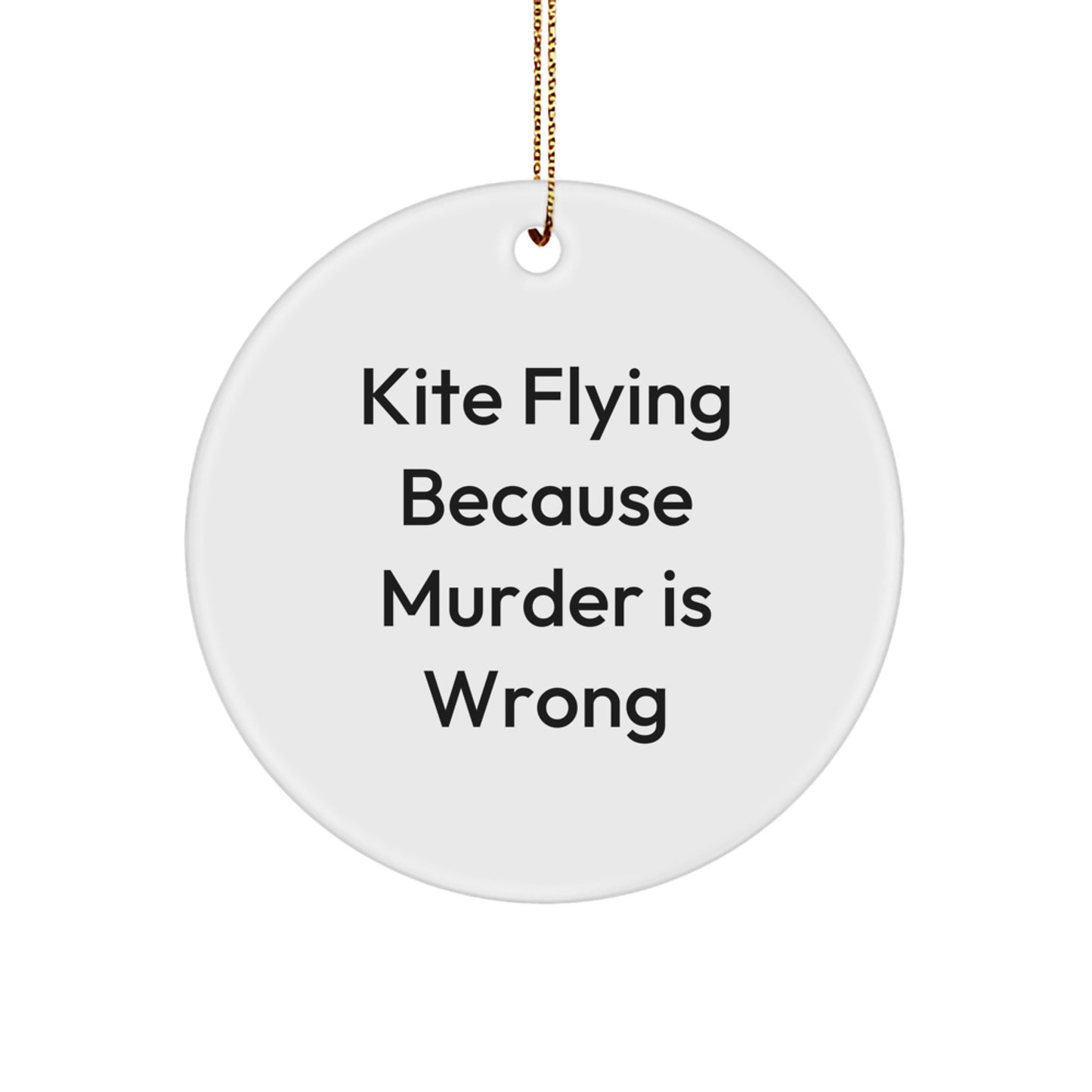 For Him Kite Flying Funny Keepsake Bright Christmas Ornament Gift - Image 1