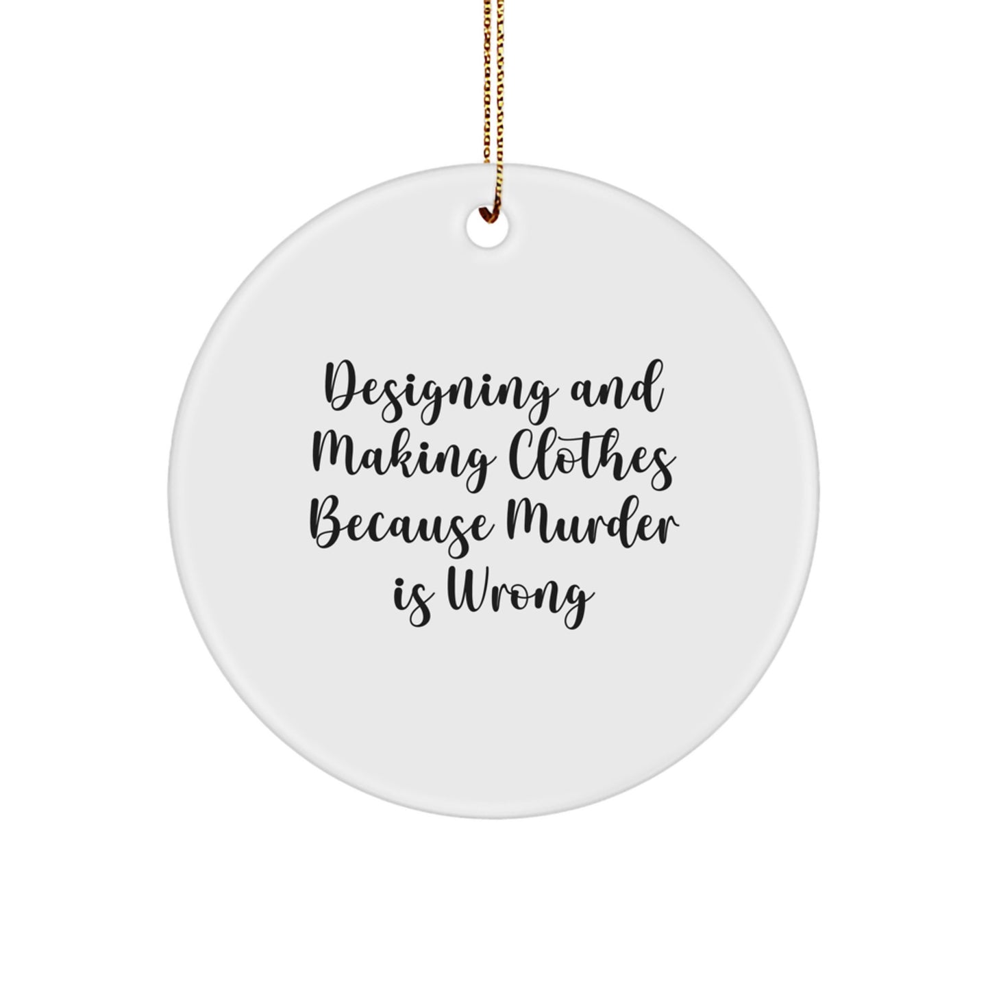 Designing and Making Clothes Circle Ornament Gift for Him Christmas - Image 1