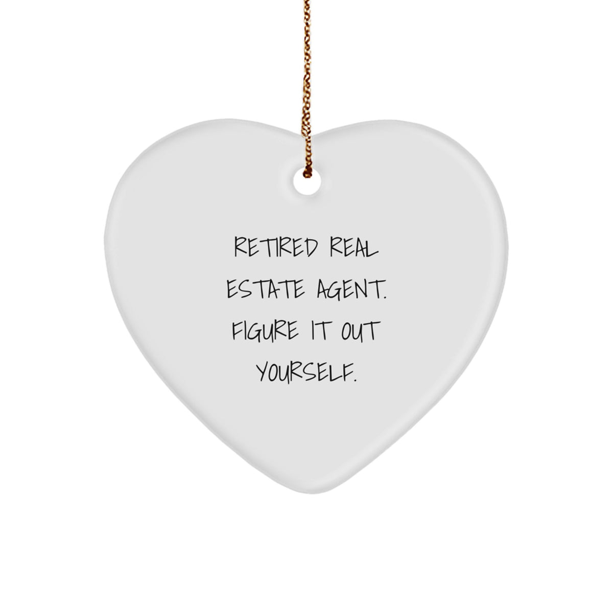 Real Estate Agent Christmas Ornament Humorous Gift for Friends Novelty - Image 1