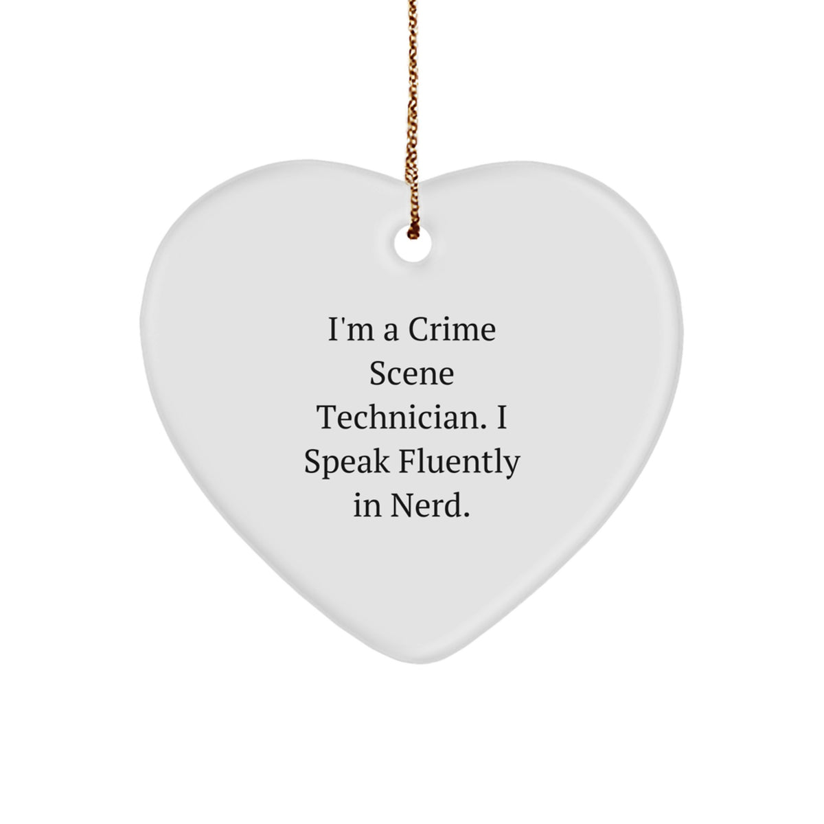 geniusy Crime Scene Technician Christmas Ornament for Friends Novelty Gift - Image 1
