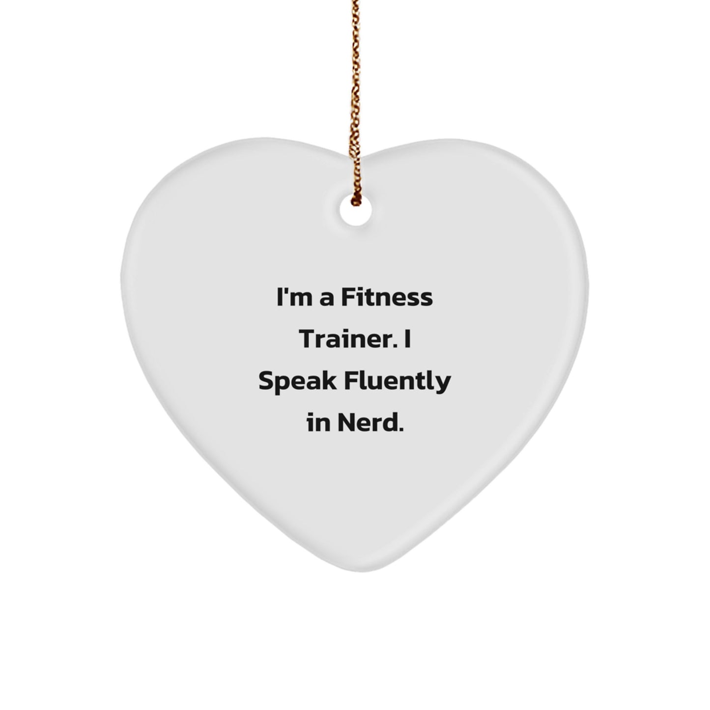 Fitness Trainer Christmas Ornament geniusy Gift for Friends Novelty - Image 1