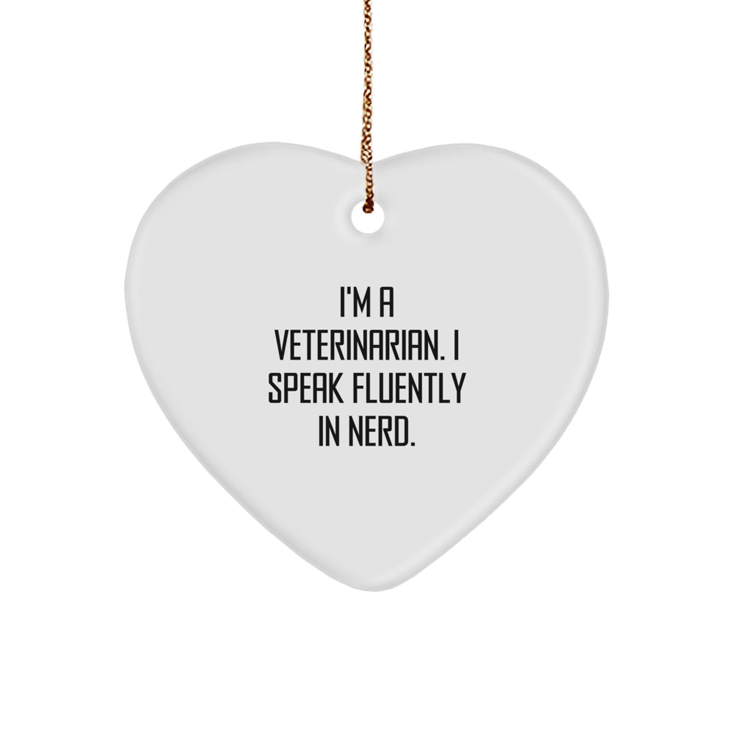 Funny Veterinarian Heart Ornament Gifts from Friends for the Ultimate Heart Doctor at Christmas - Image 1