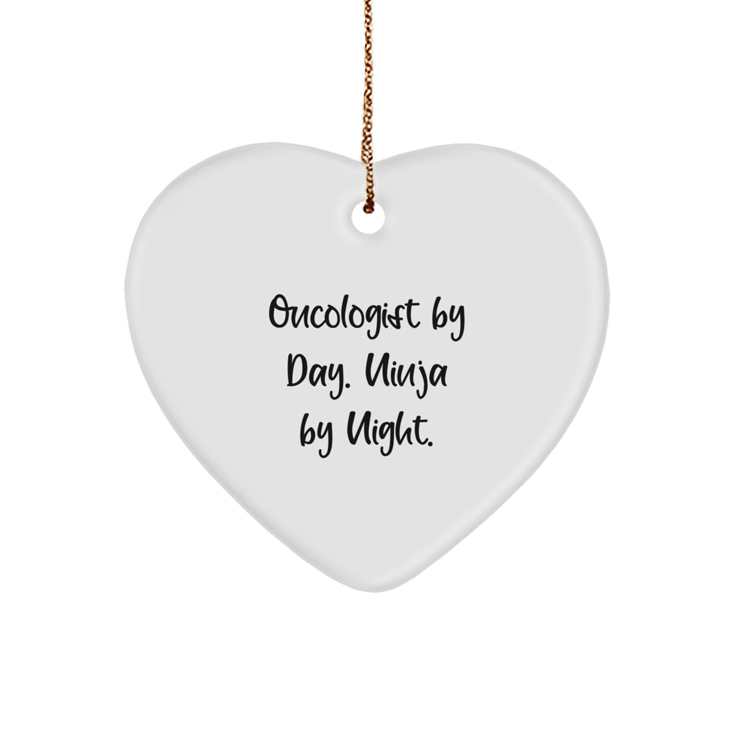 For Him Oncologist Christmas Ornament Keepsake Ninja by Night Gift - Image 1