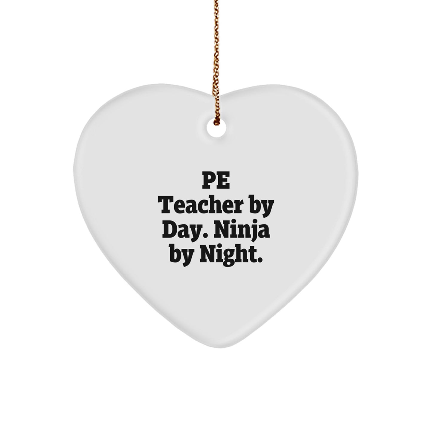 PE Teacher Keepsake Christmas Ornament for Him Gift Surprise Holiday - Image 1
