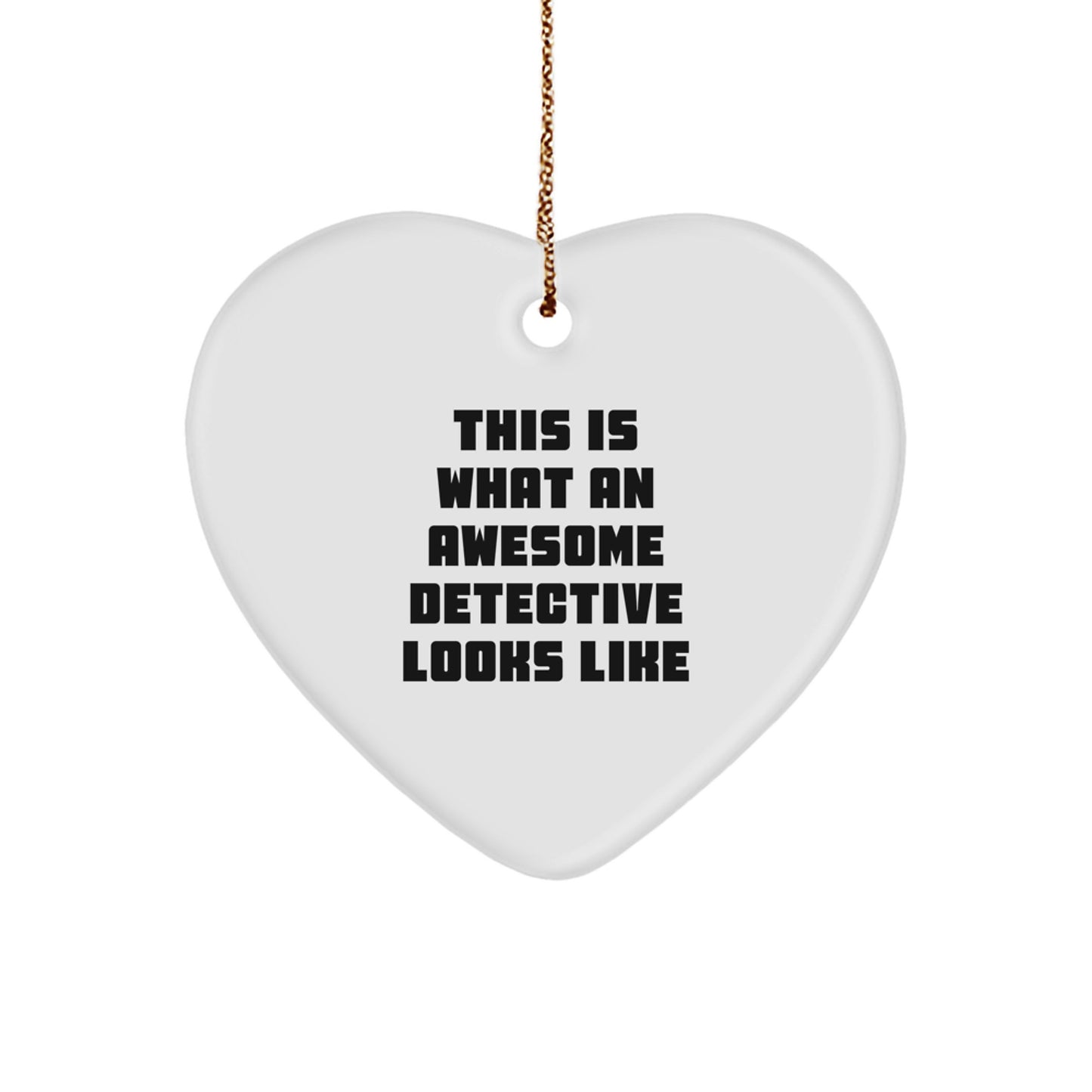 Witty Detective Novelty Christmas Ornament Keepsake for Friends Gift - Image 1