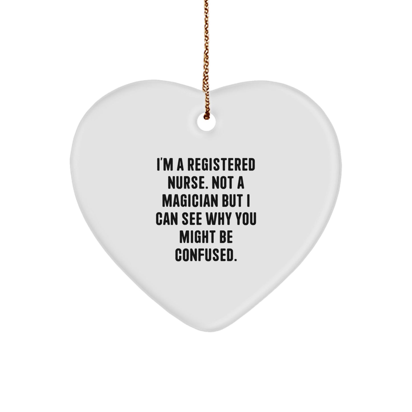 Registered Nurse Keepsake Christmas Ornament for Him Gift - Image 1
