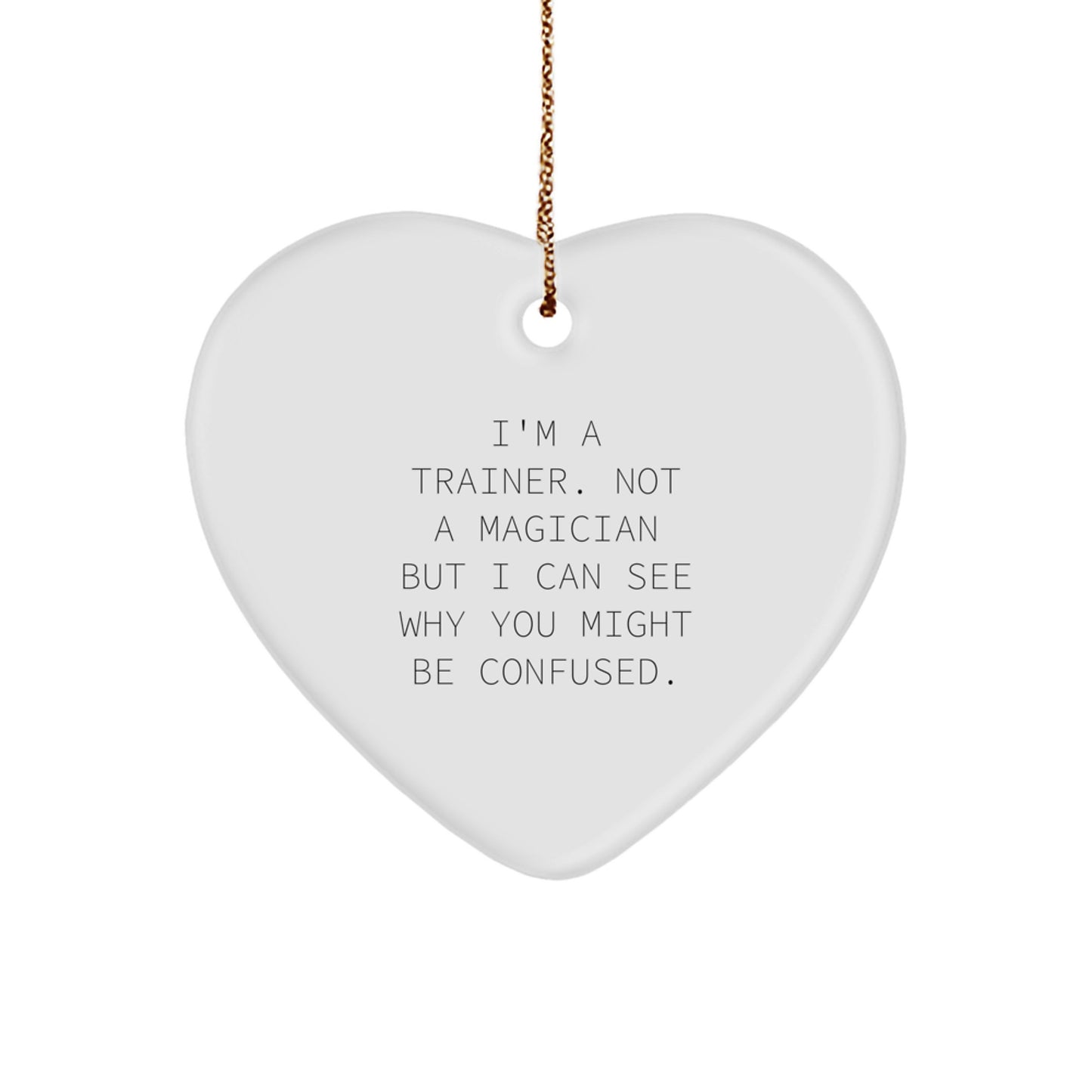 Family Treasure Trainer Heart Ornament for Family Christmas Unique Gift - Image 1