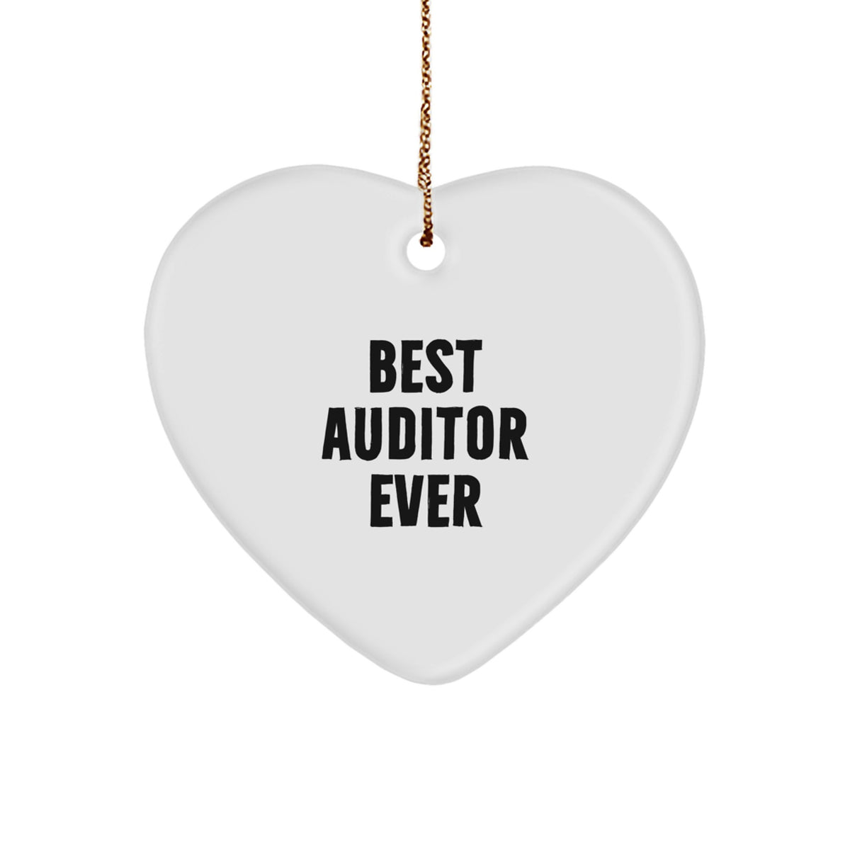 Auditor Heart Ornament Gift Best Auditor Ever a Best Friend Essential - Image 1