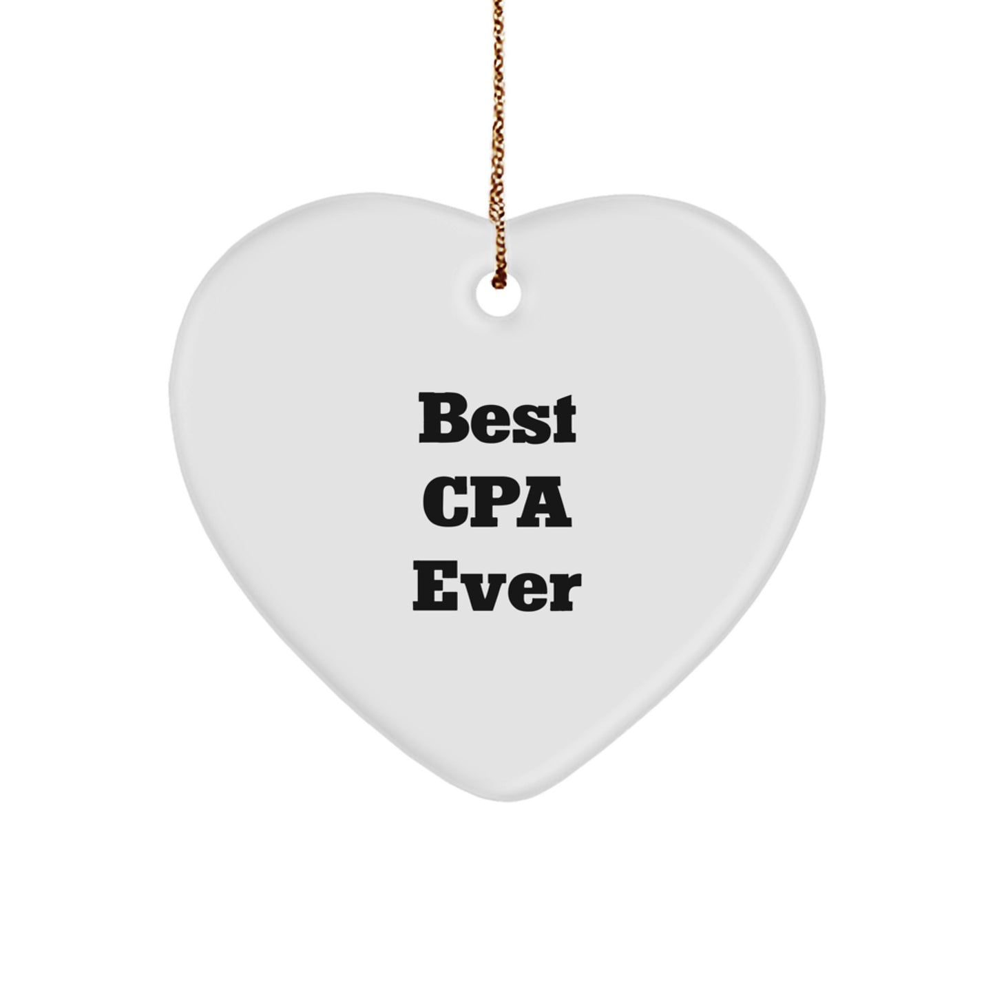 Cheeky Cpa Heart Ornament Novelty Christmas Gift for Friends - Image 1