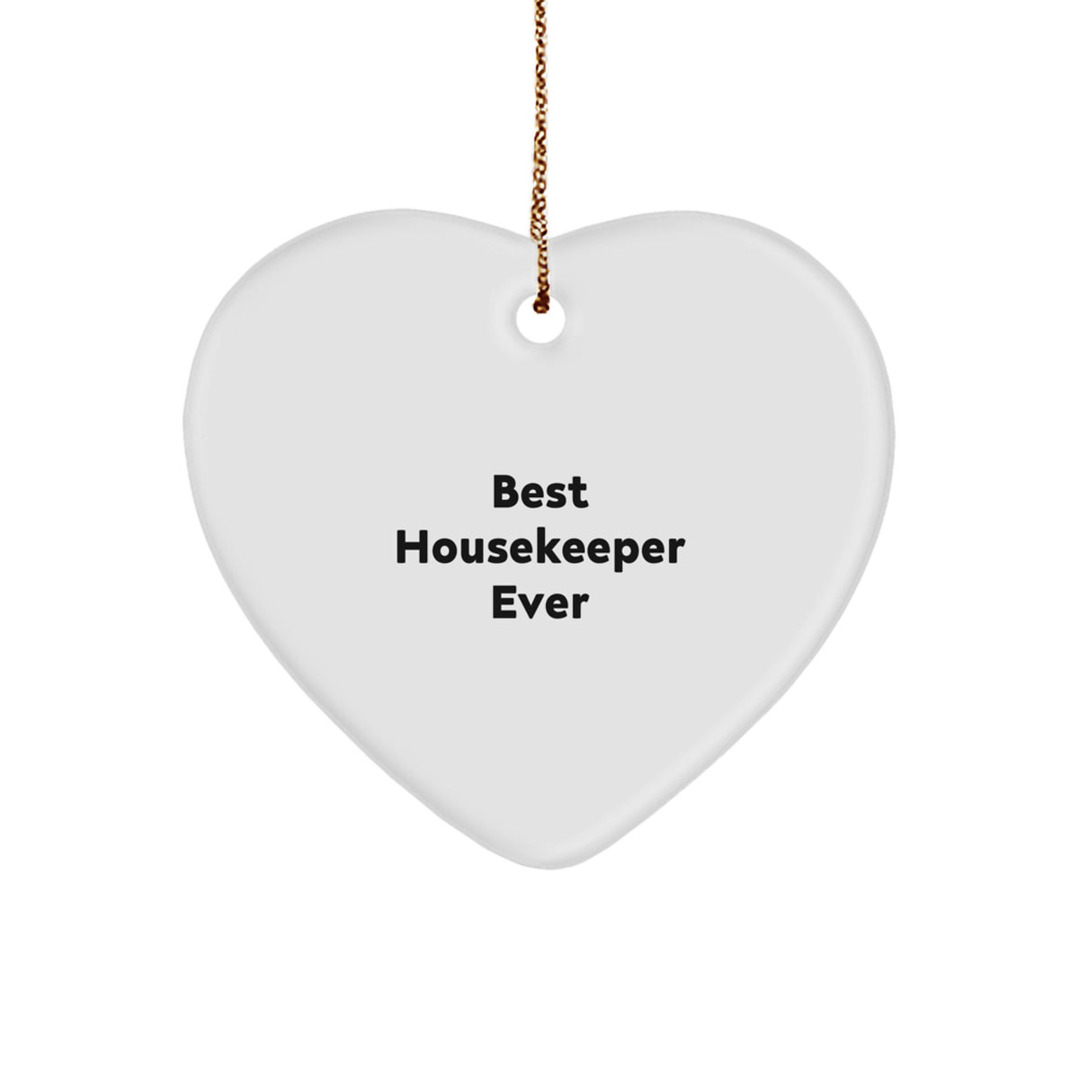 Housekeeper Heart Ornament Idea for Coworkers Christmas Unique Gift - Image 1