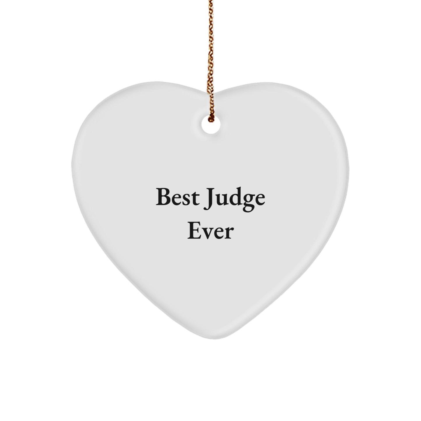 Christmas Gift for Teens Judge Surprise Heart Ornament - Image 1