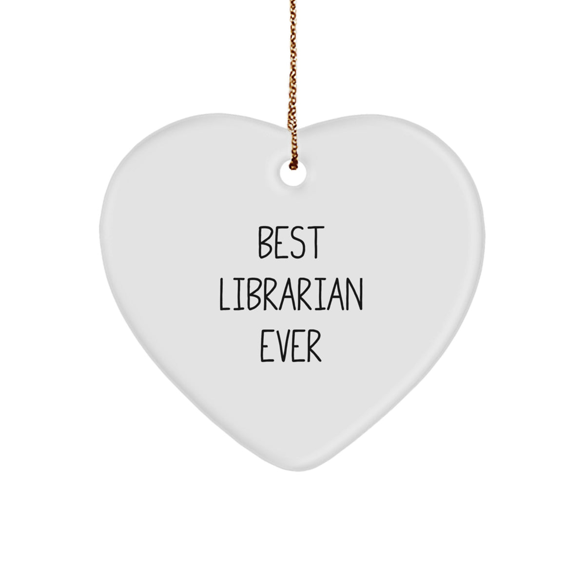 For Him Librarian Keepsake Christmas Ornament Gift Best Librarian Ever - Image 1